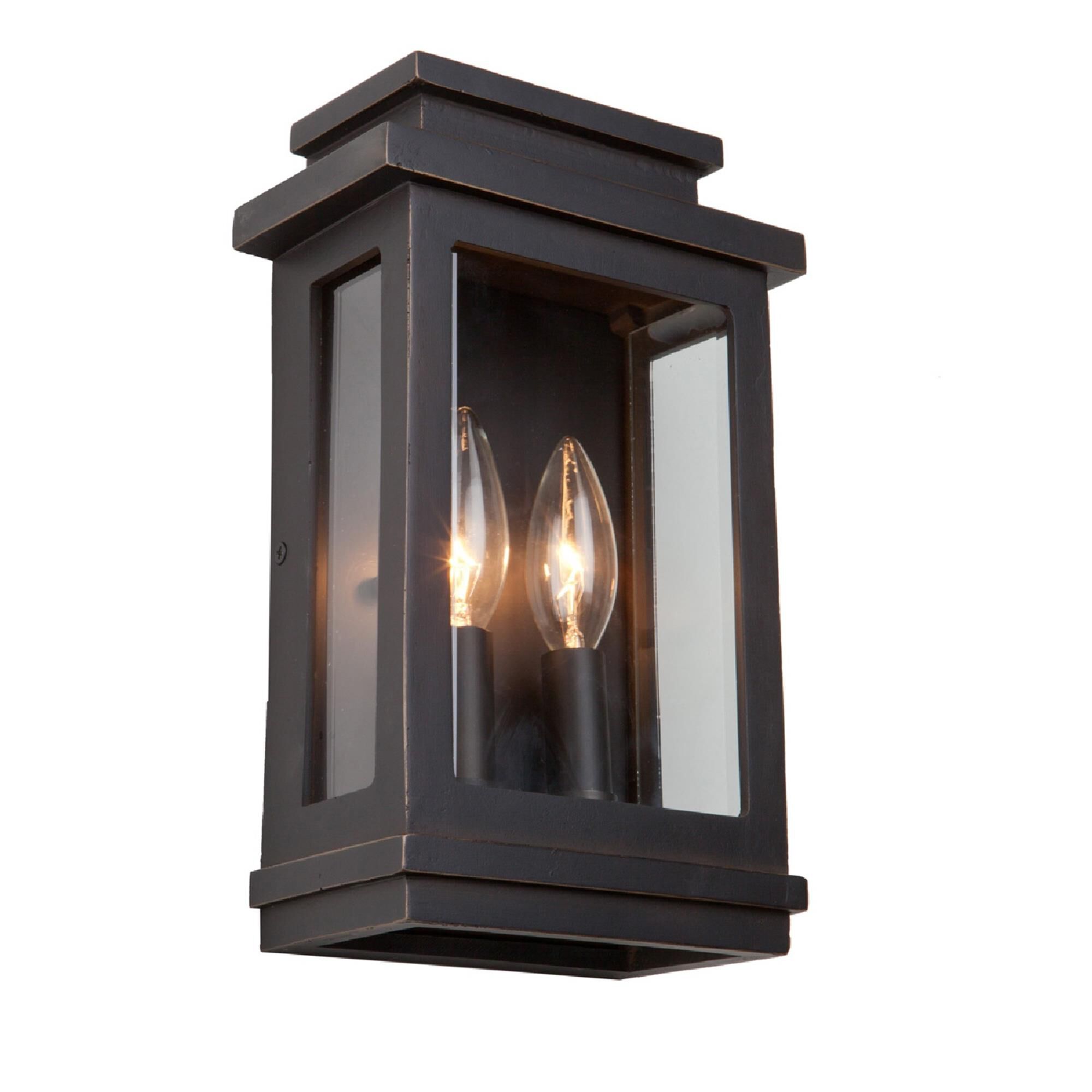 Shown in Oil Rubbed Bronze finish and Clear glass