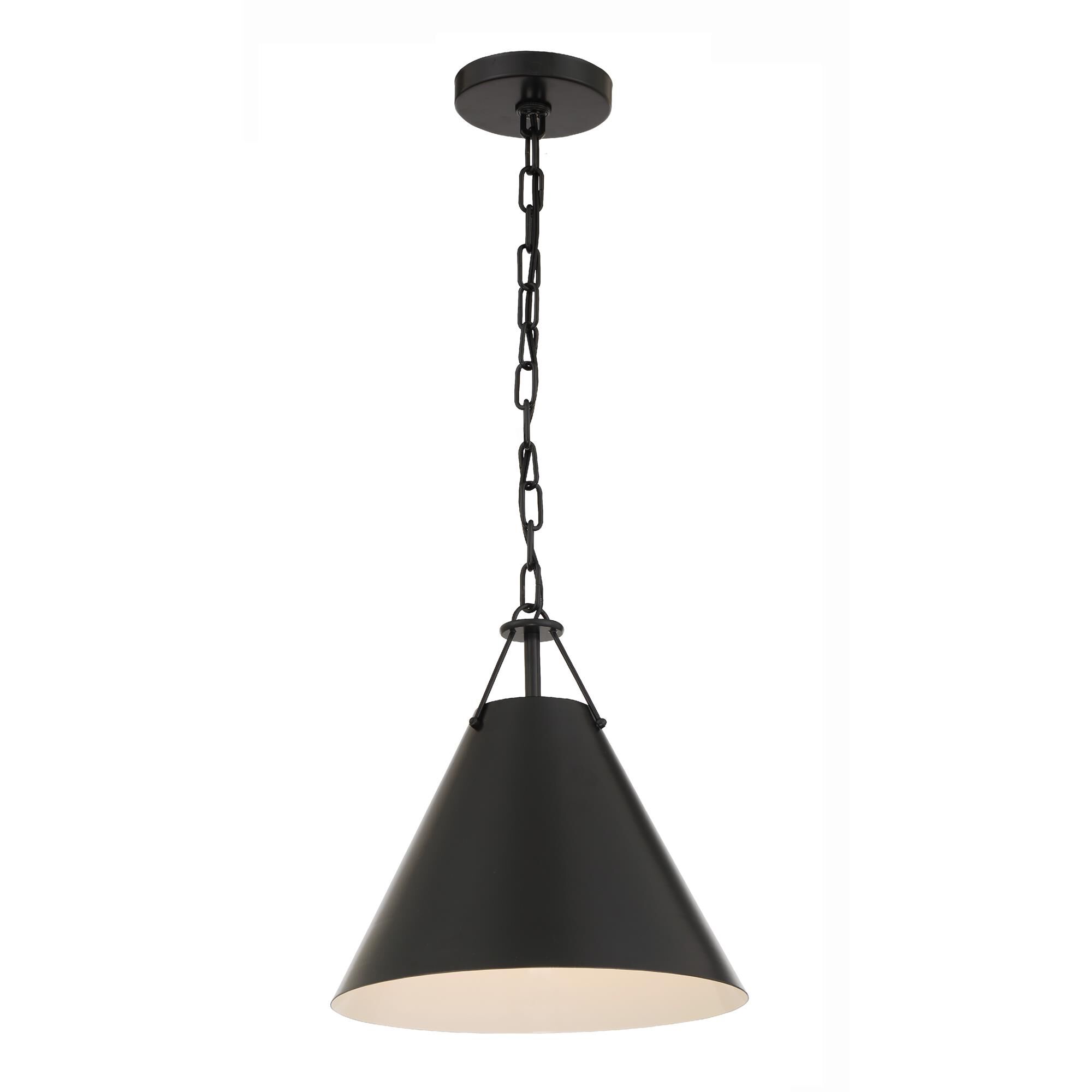 Shown in Matte Black finish and Steel glass and Black & White shade
