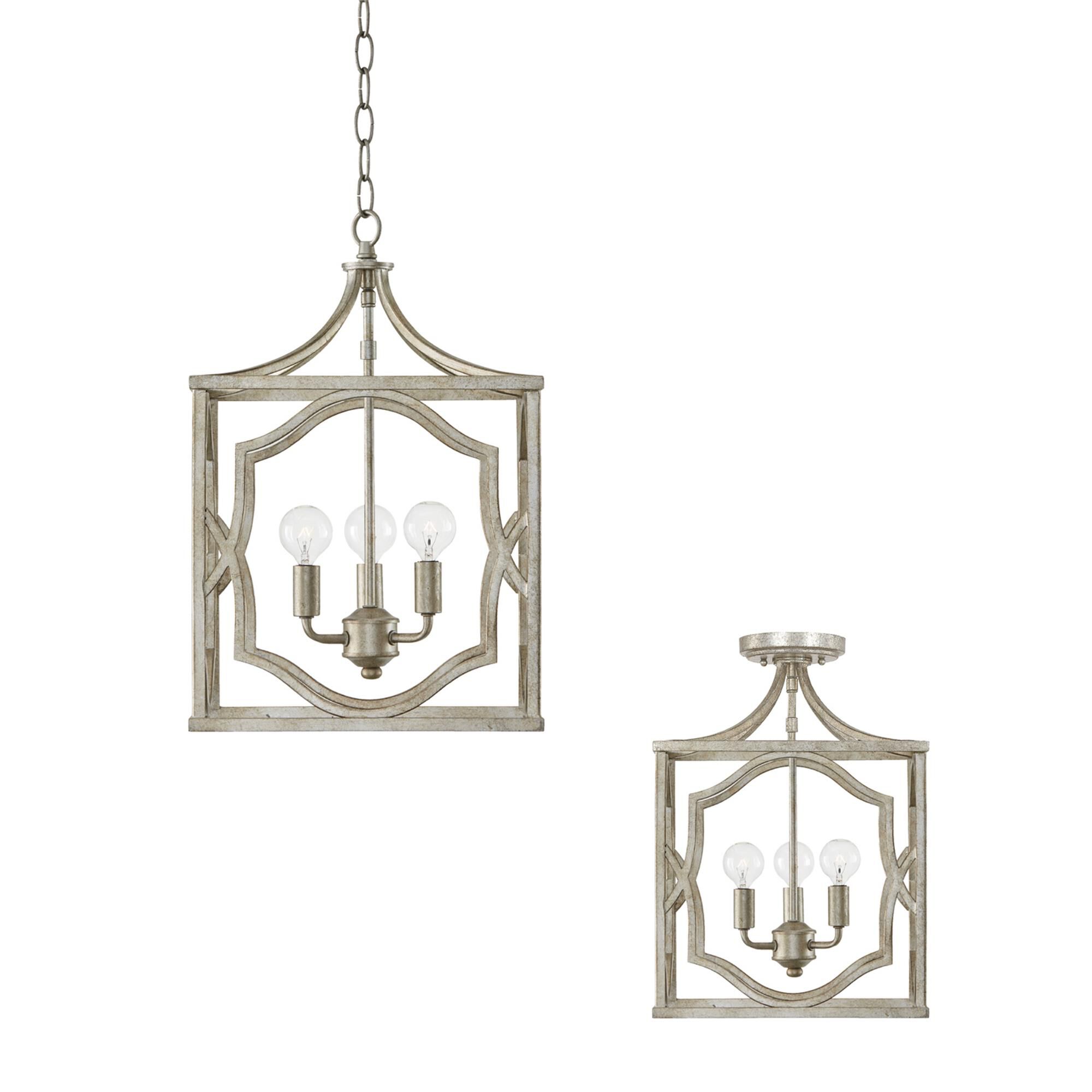 Shown in Antique Silver finish