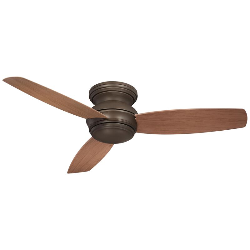Traditional Concept 52 Inch Flush Mount Fan with Light Kit by Minka Aire