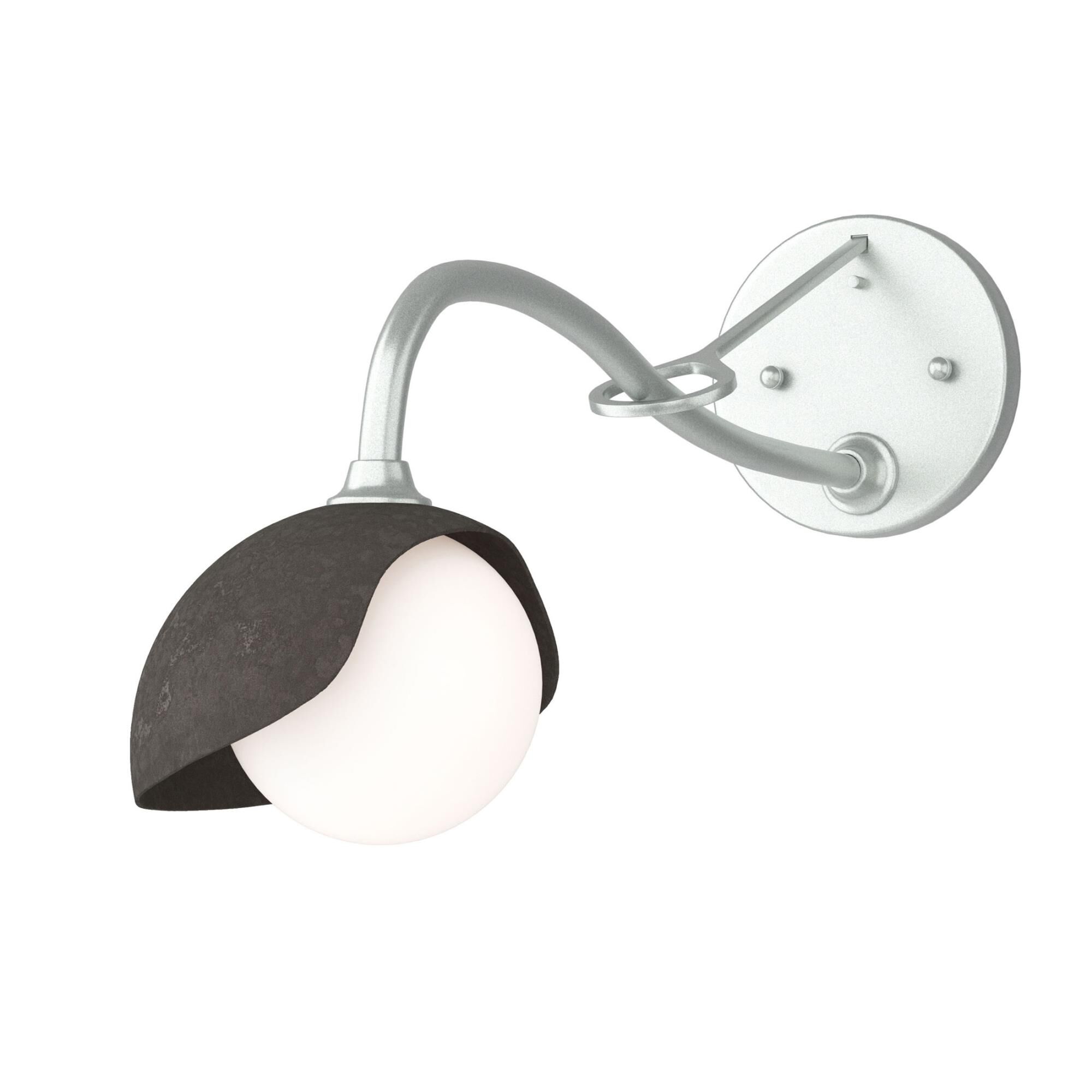 Shown in Vintage Platinum finish and Opal glass and Dark Smoke (07) accent