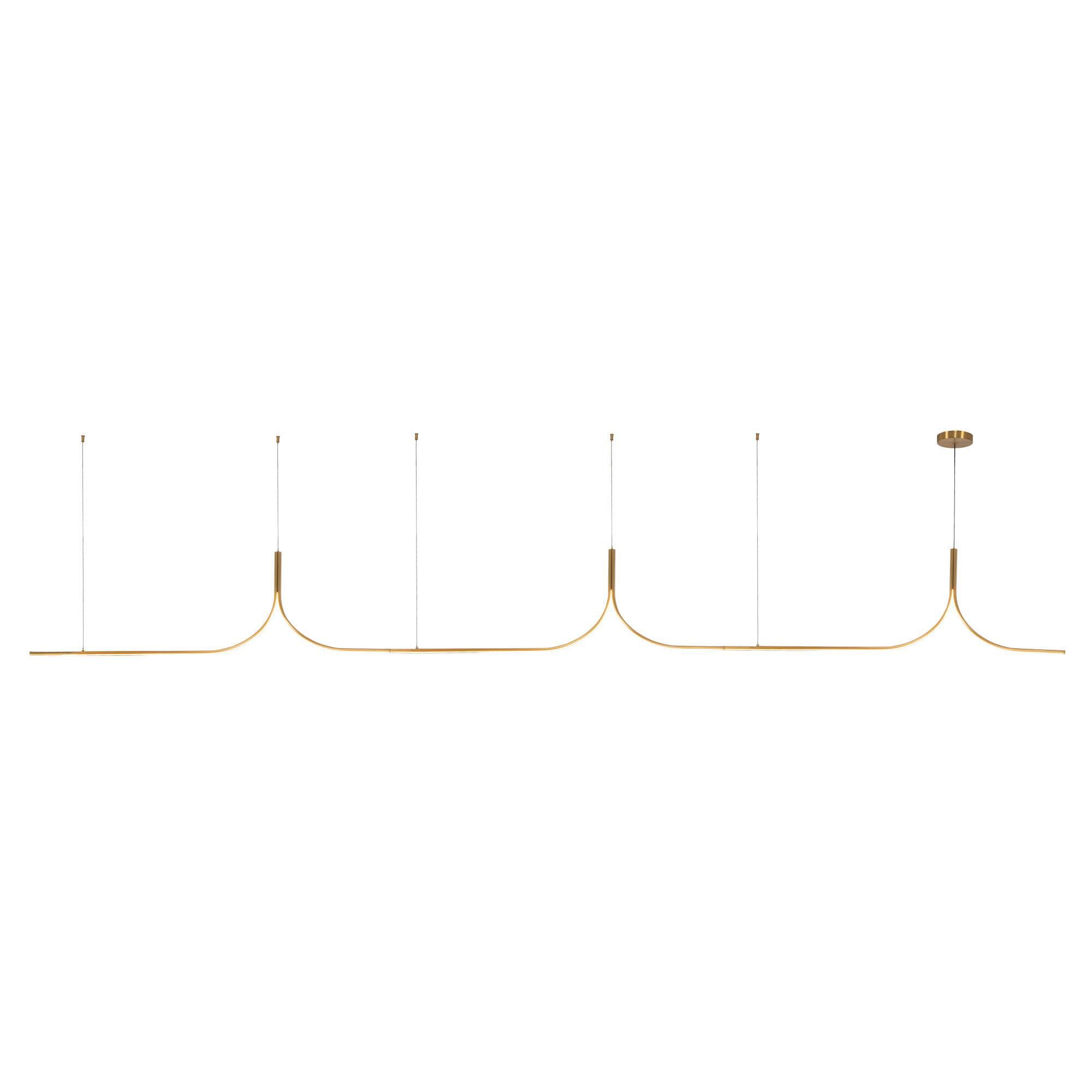Shown in Brushed Gold finish and White Silicone Diffuser glass