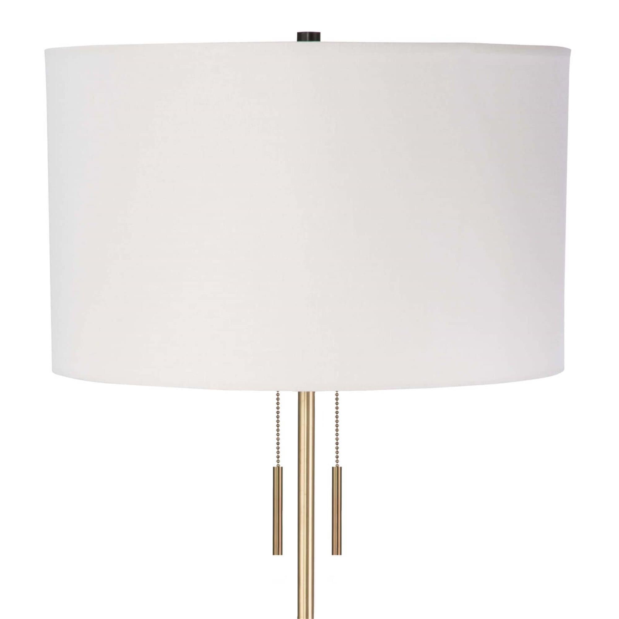 Shown in Ebony finish and Linen shade