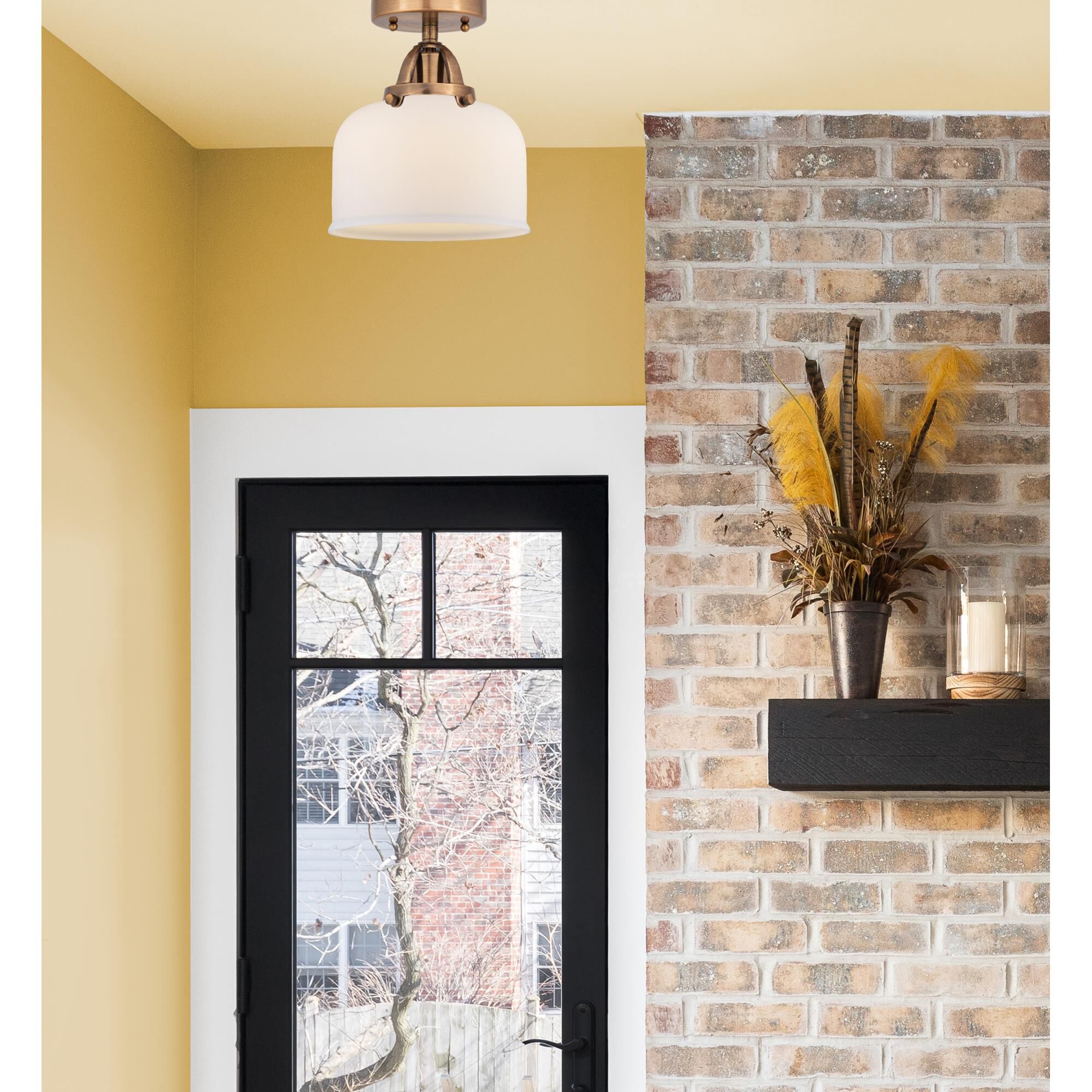 Bruno Marashlian Bell 8 Inch 1 Light Semi Flush Mount by Innovations Lighting