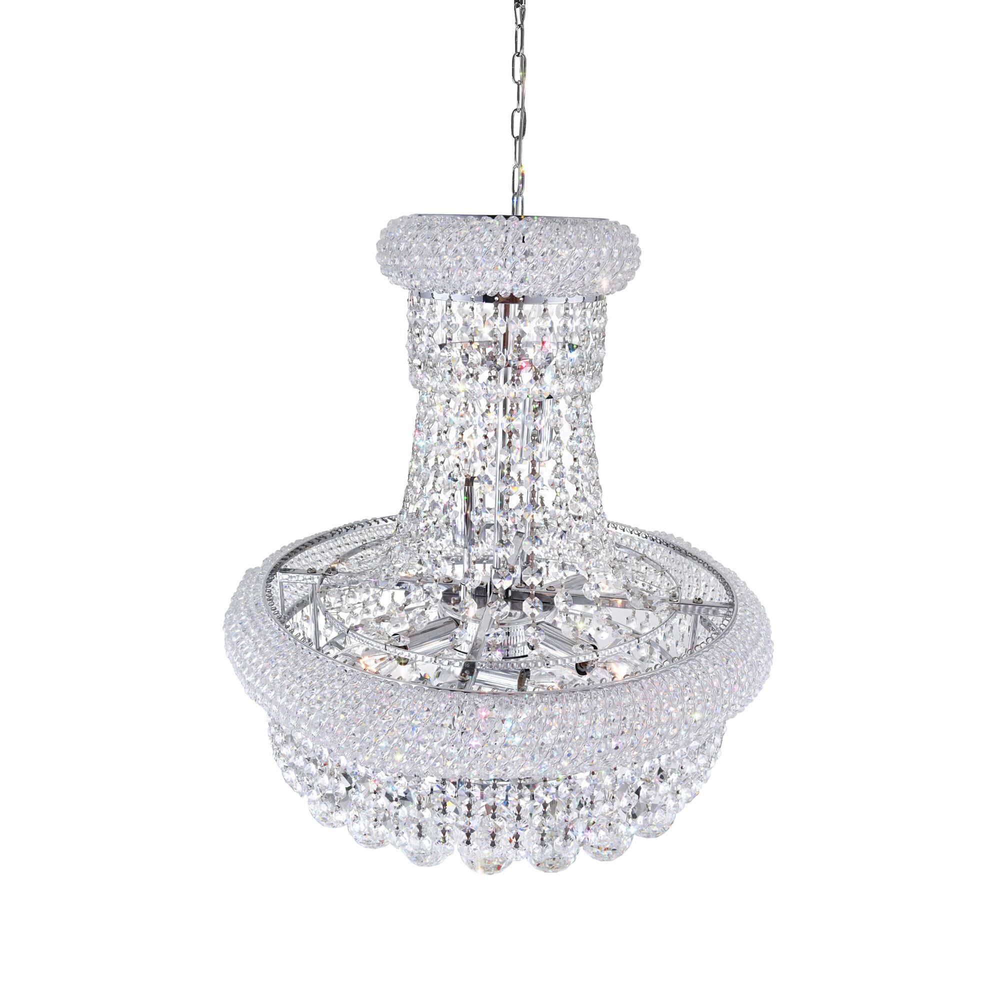 Shown in Chrome finish and K9 Clear crystal