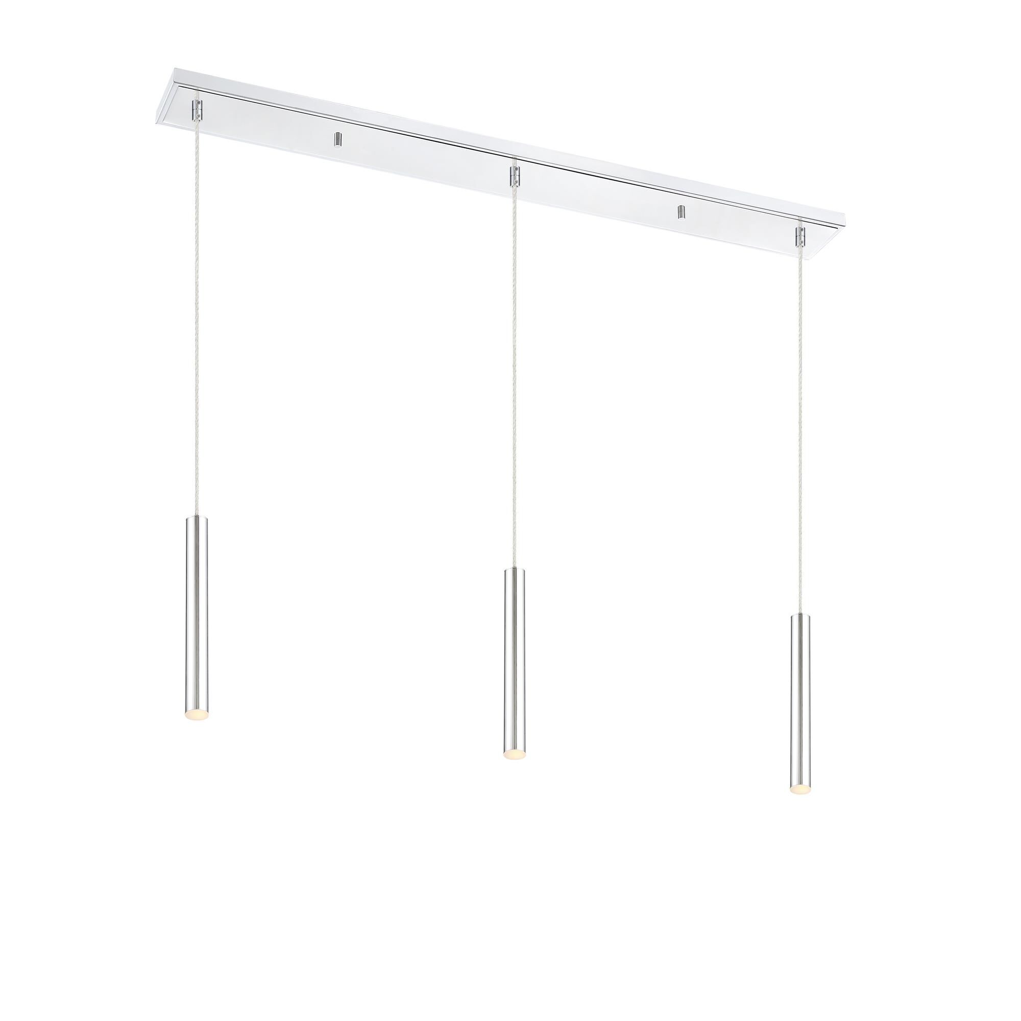 Shown in Chrome finish and Steel glass and Steel shade