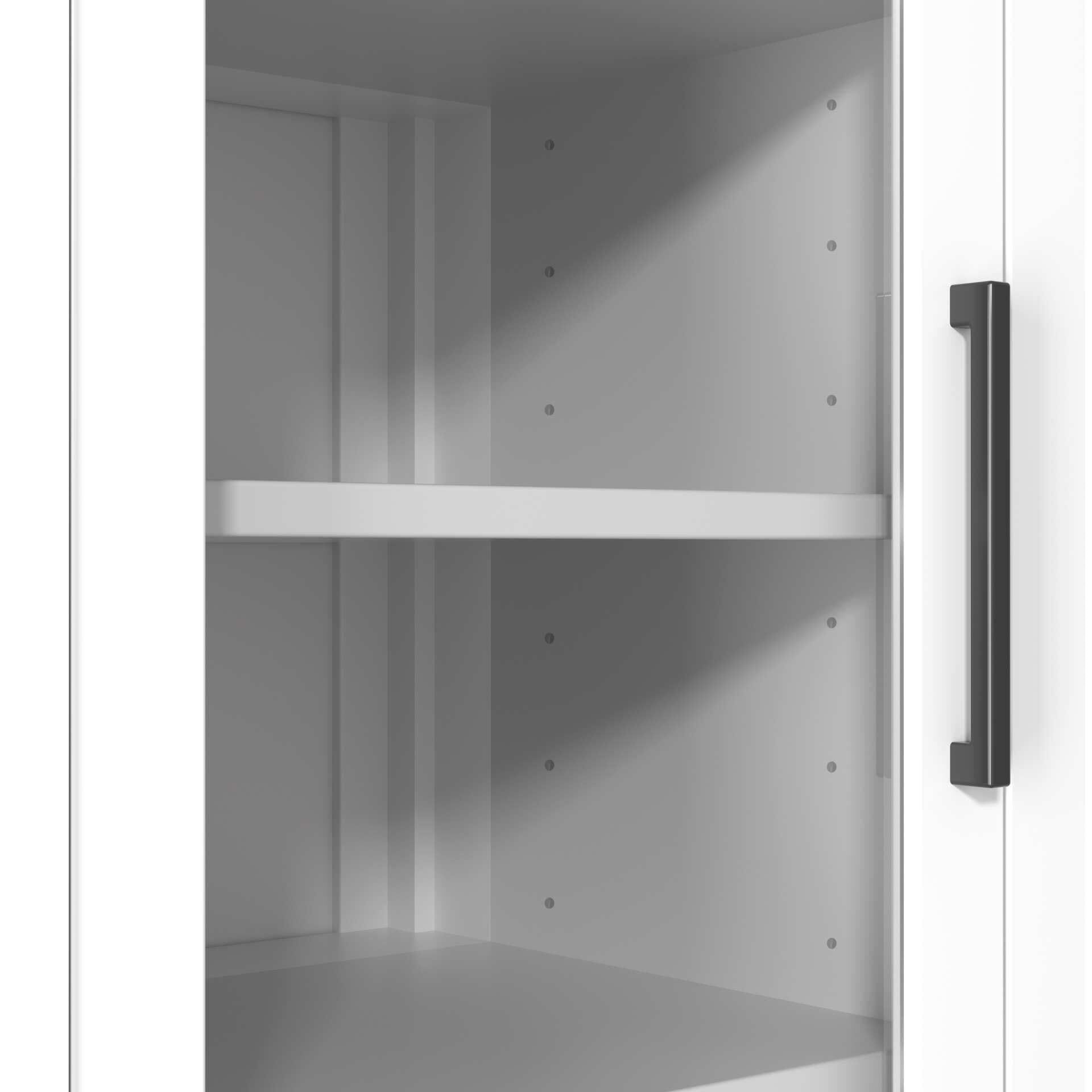 Shown in White finish