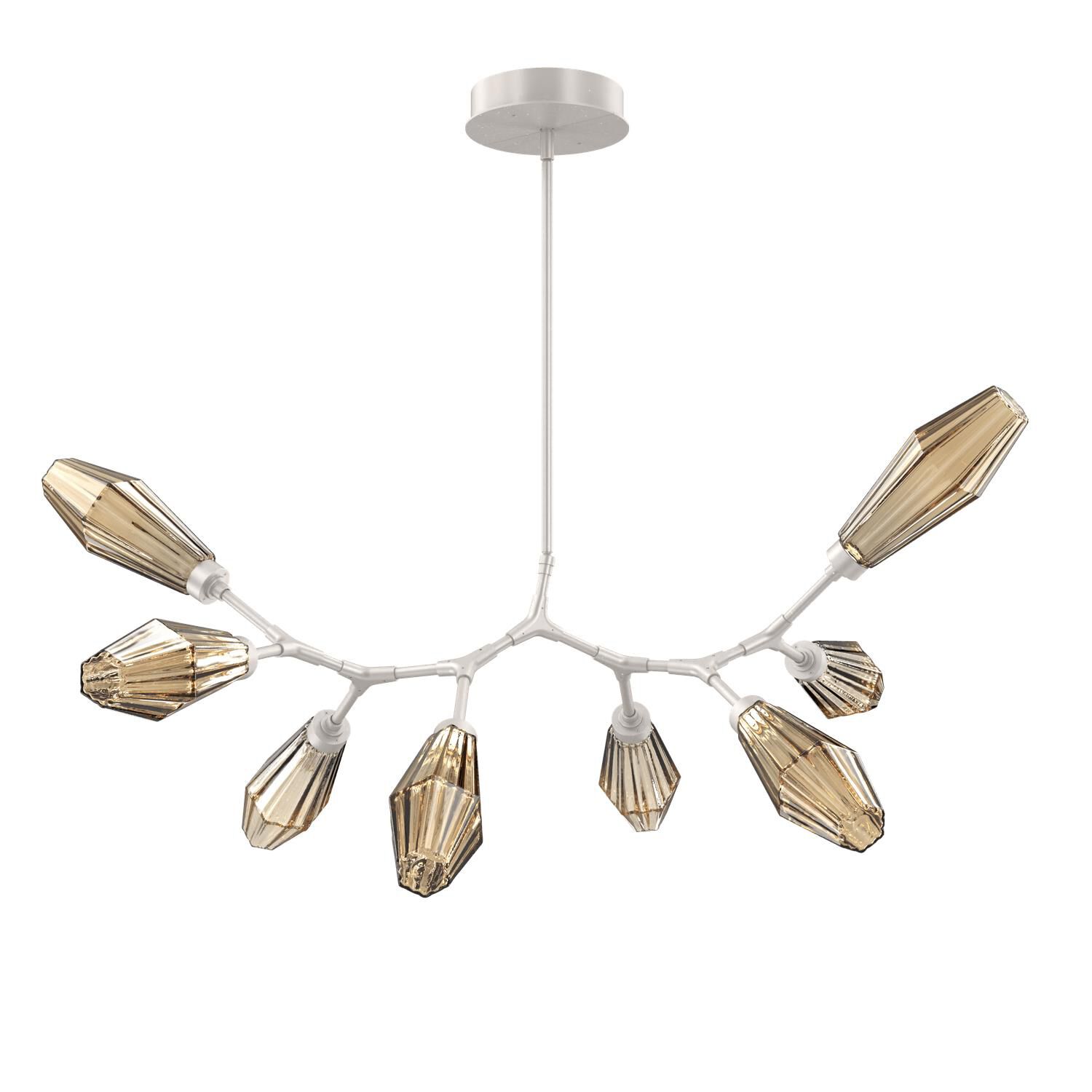 Shown in Metallic Beige Silver finish and Optic Rib Bronze glass