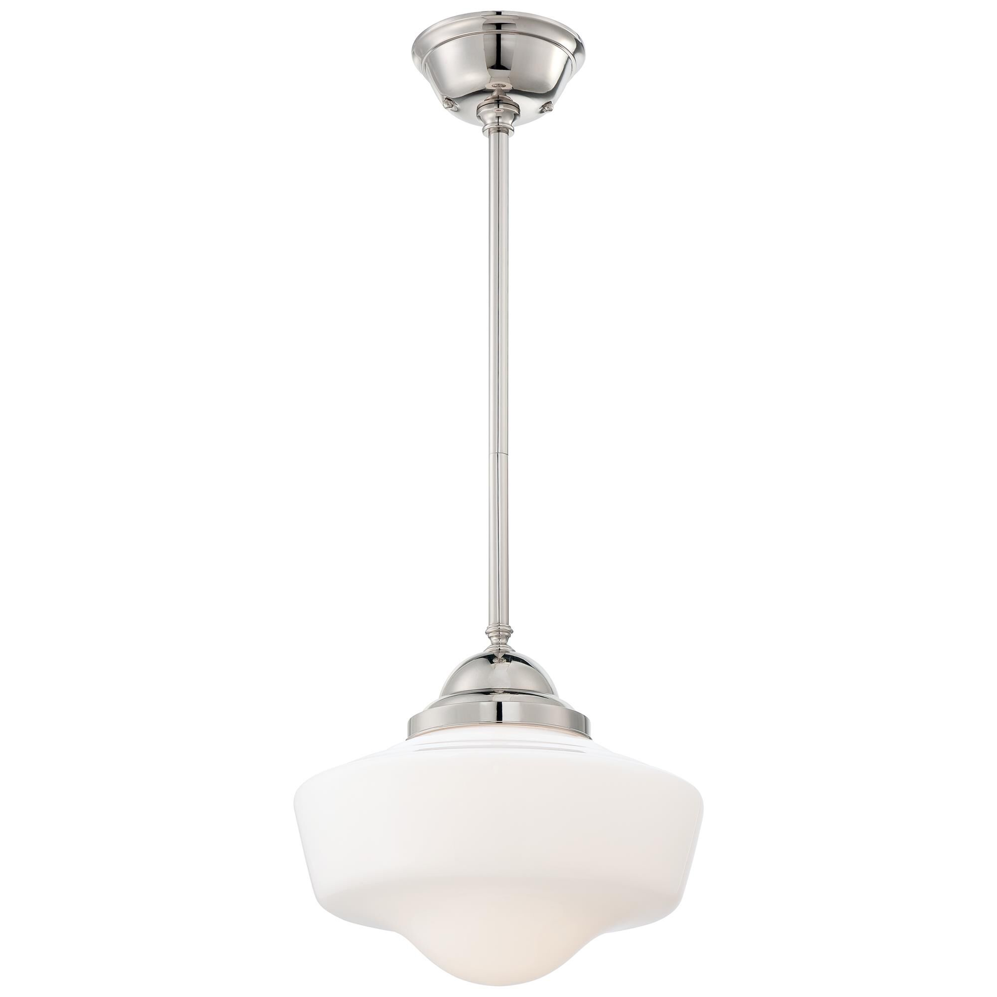 Shown in Polished Nickel finish and Opal glass