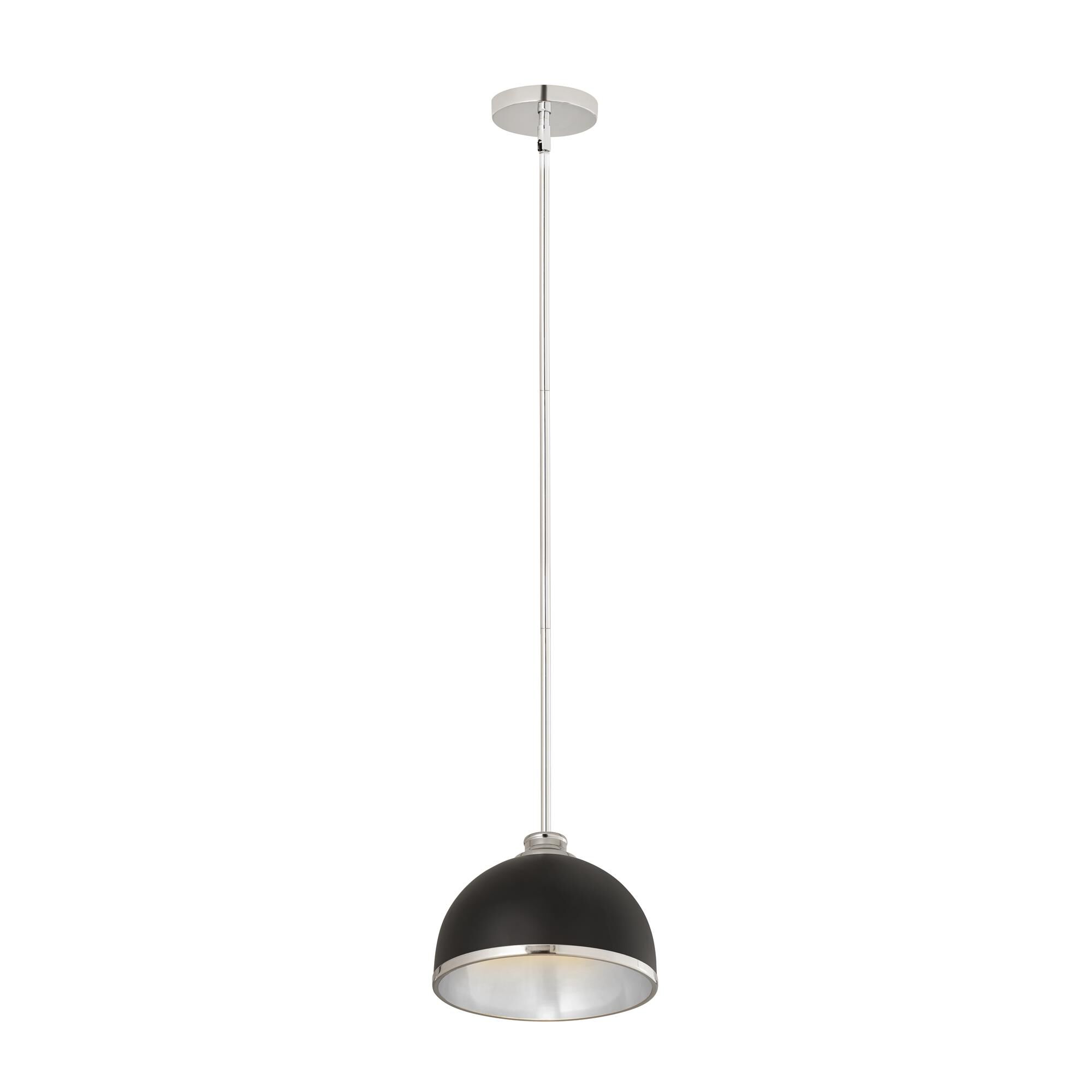 Shown in Matte Black And Chrome finish and Stainless Steel glass and Stainless Steel shade