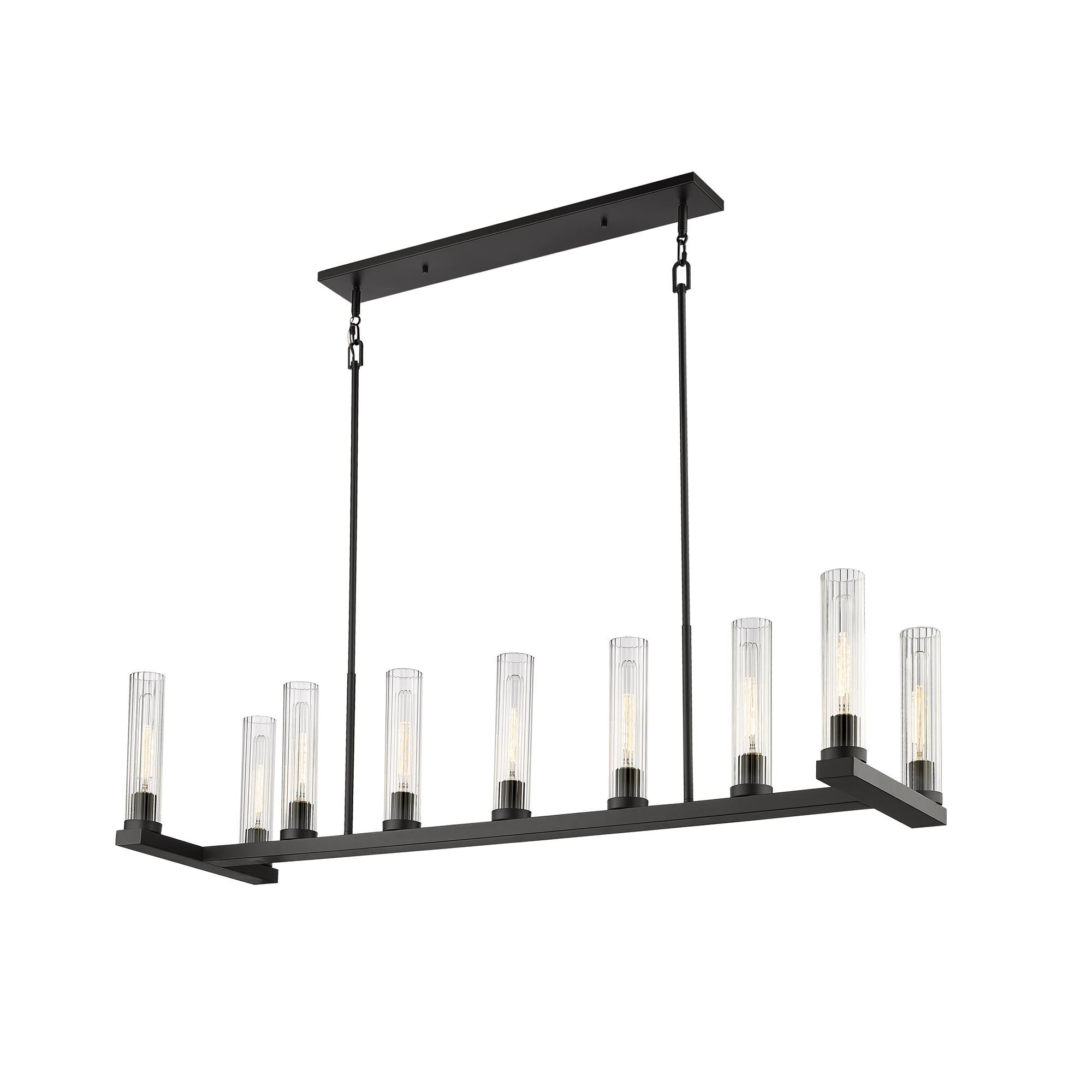 Shown in Bronze finish and Glass shade