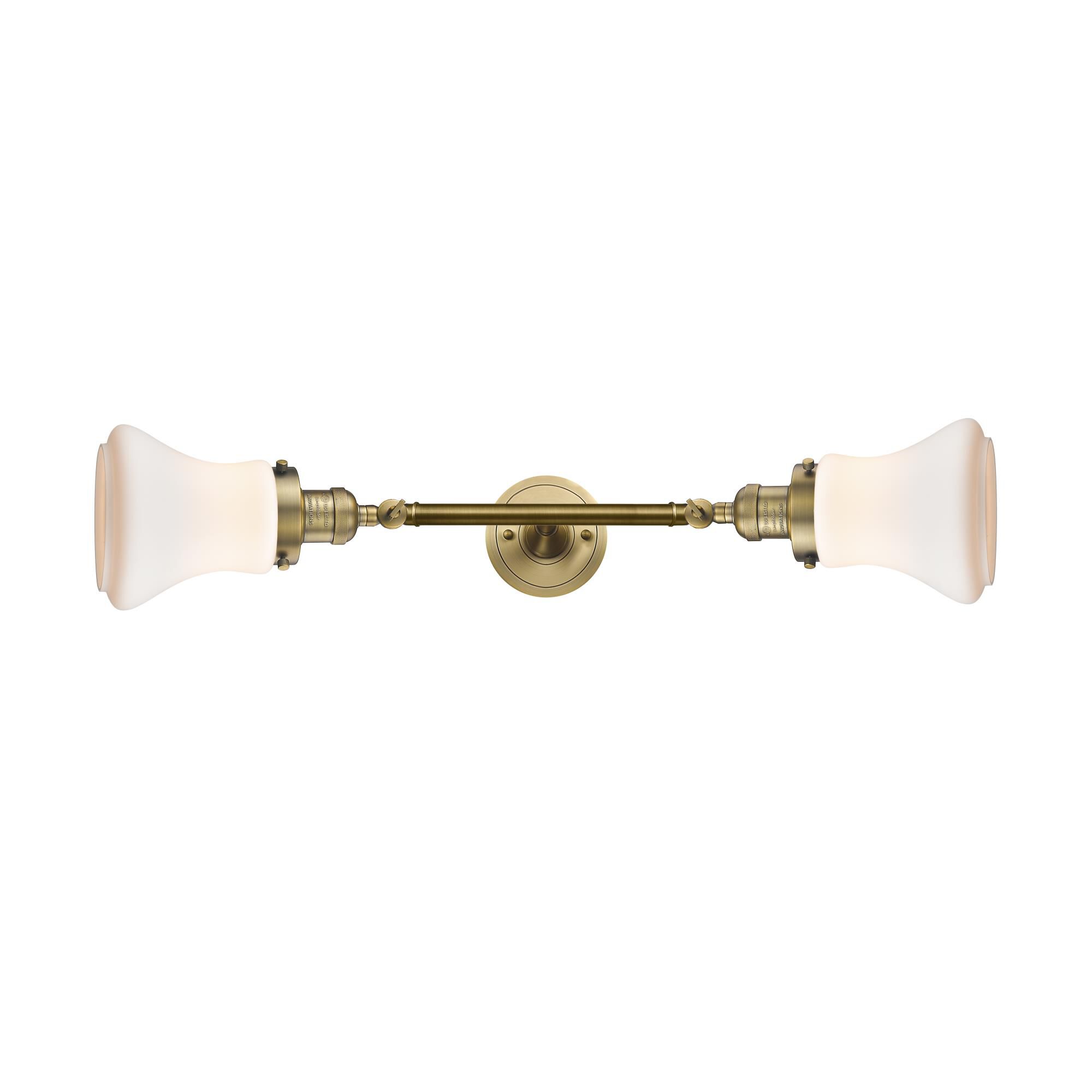 Shown in Brushed Brass finish and Matte White - Hour glass