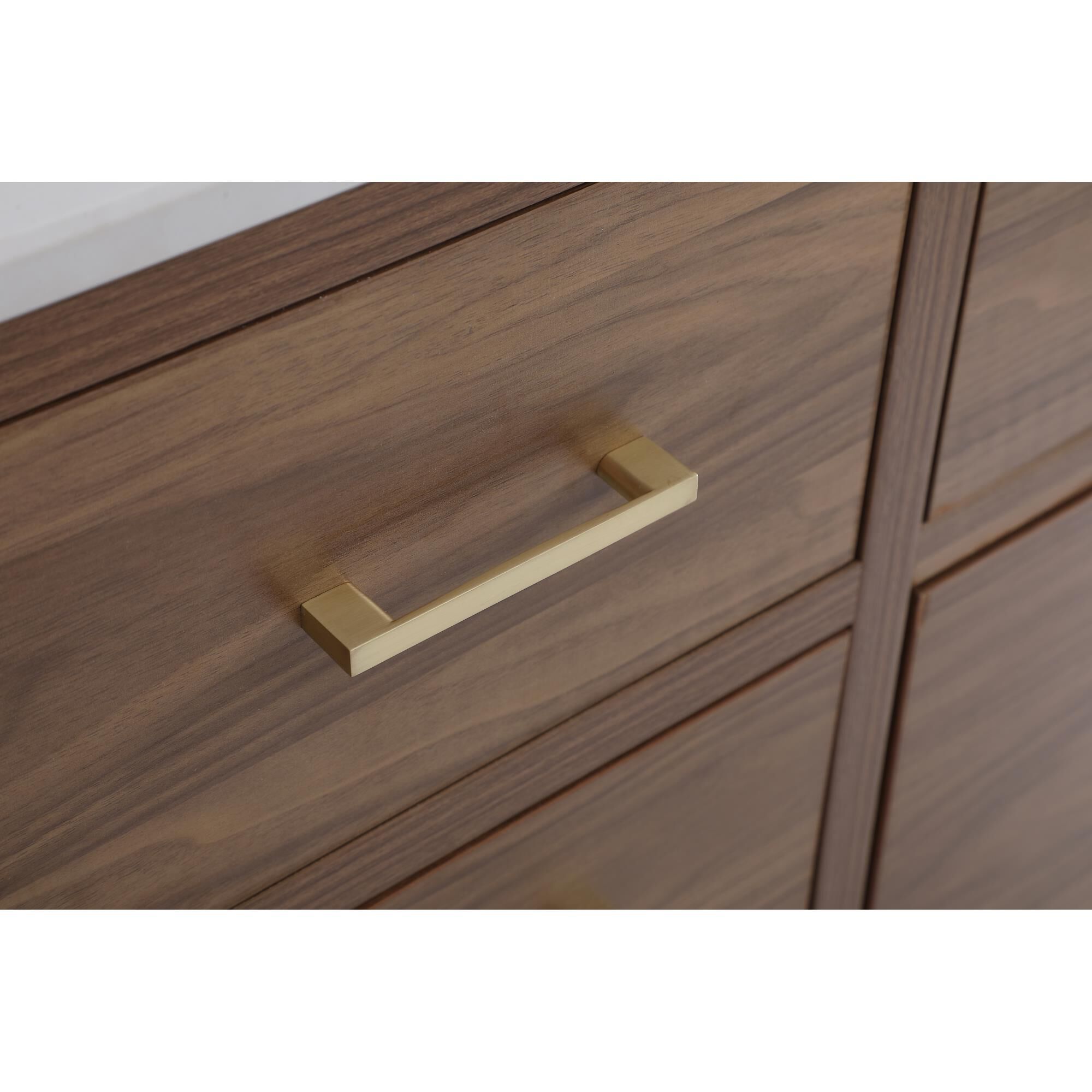 Shown in Walnut Brown And Gold With Ivory finish
