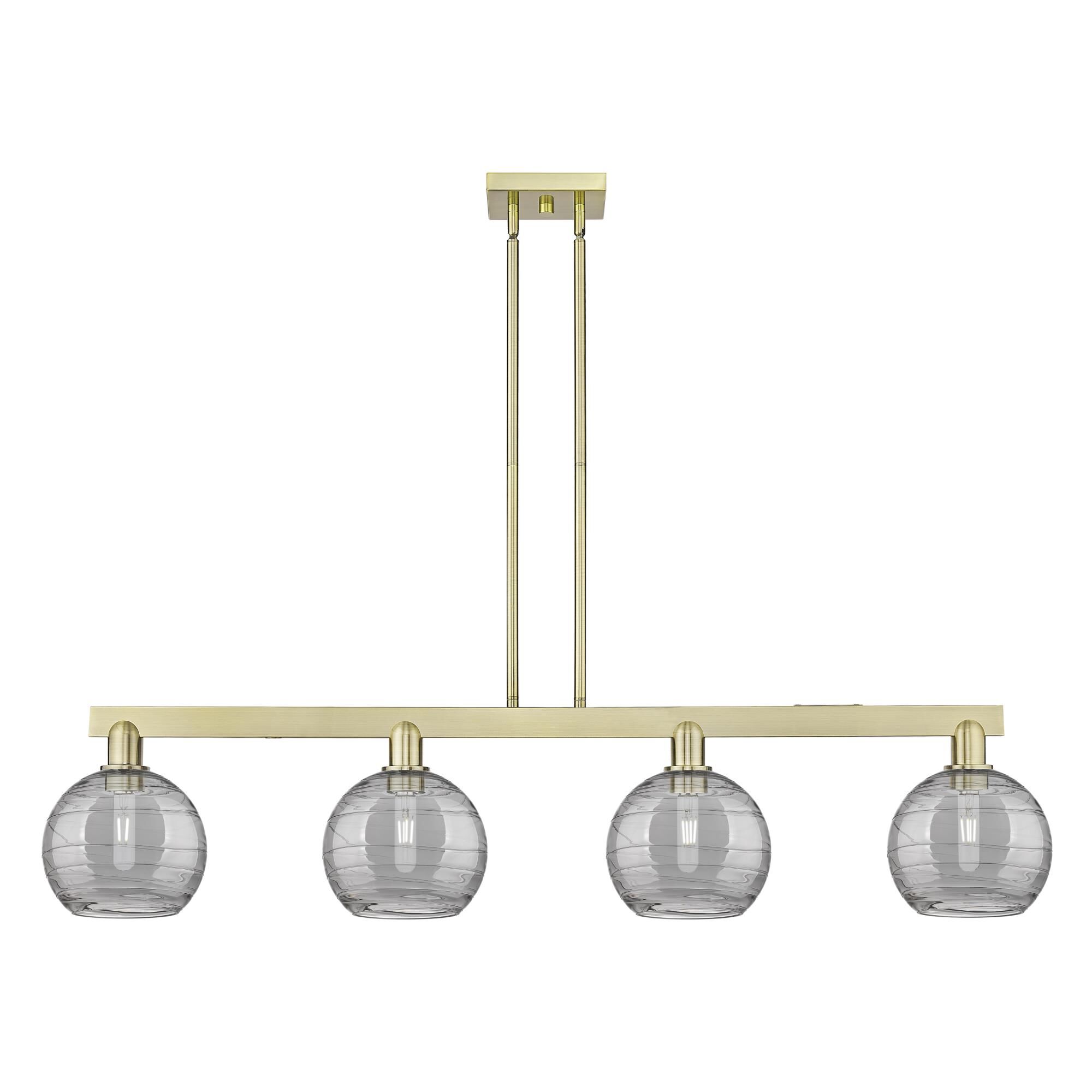 Bruno Marashlian Athens Deco Swirl 51 Inch Linear Suspension Light by Innovations Lighting