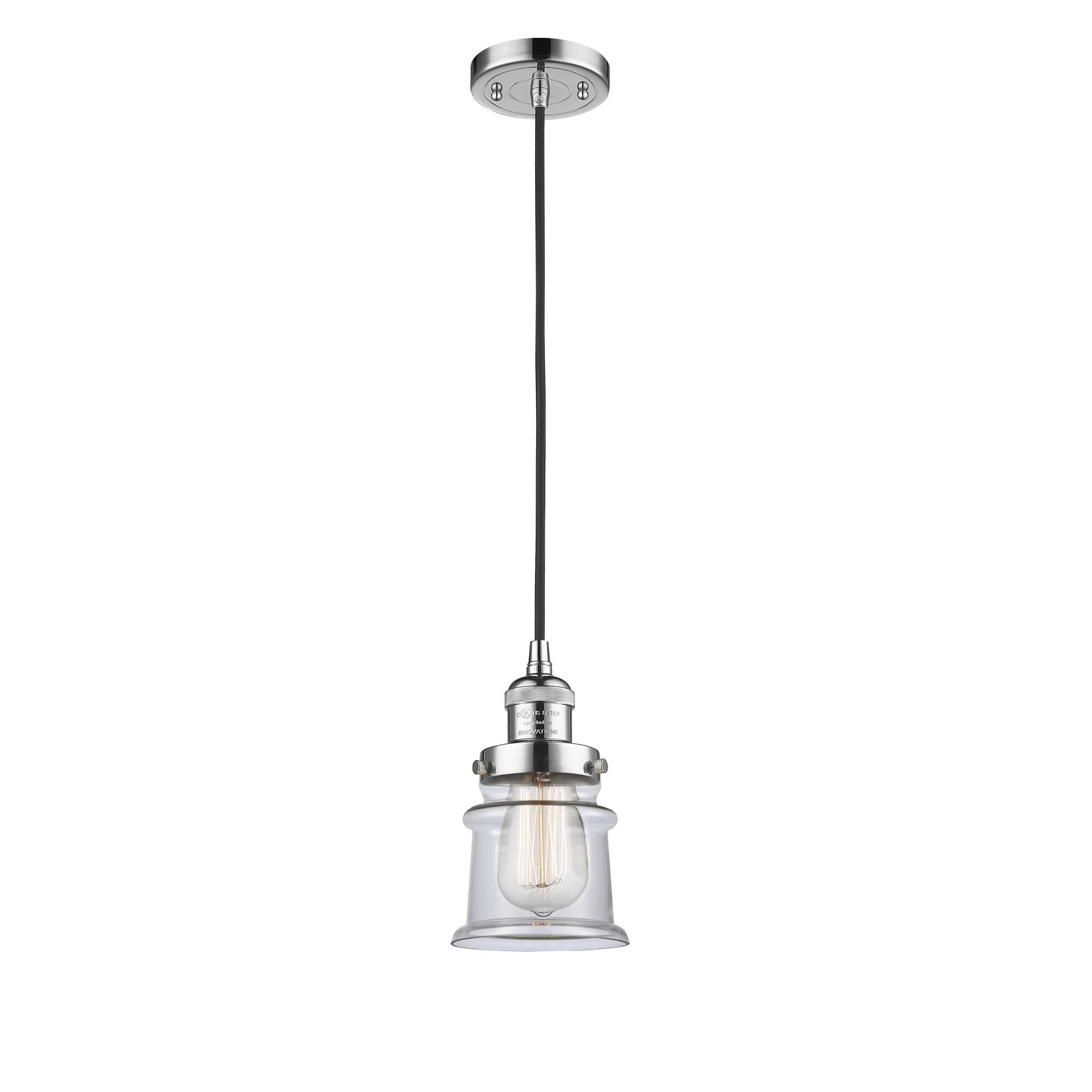 Shown in Polished Chrome finish and Clear glass