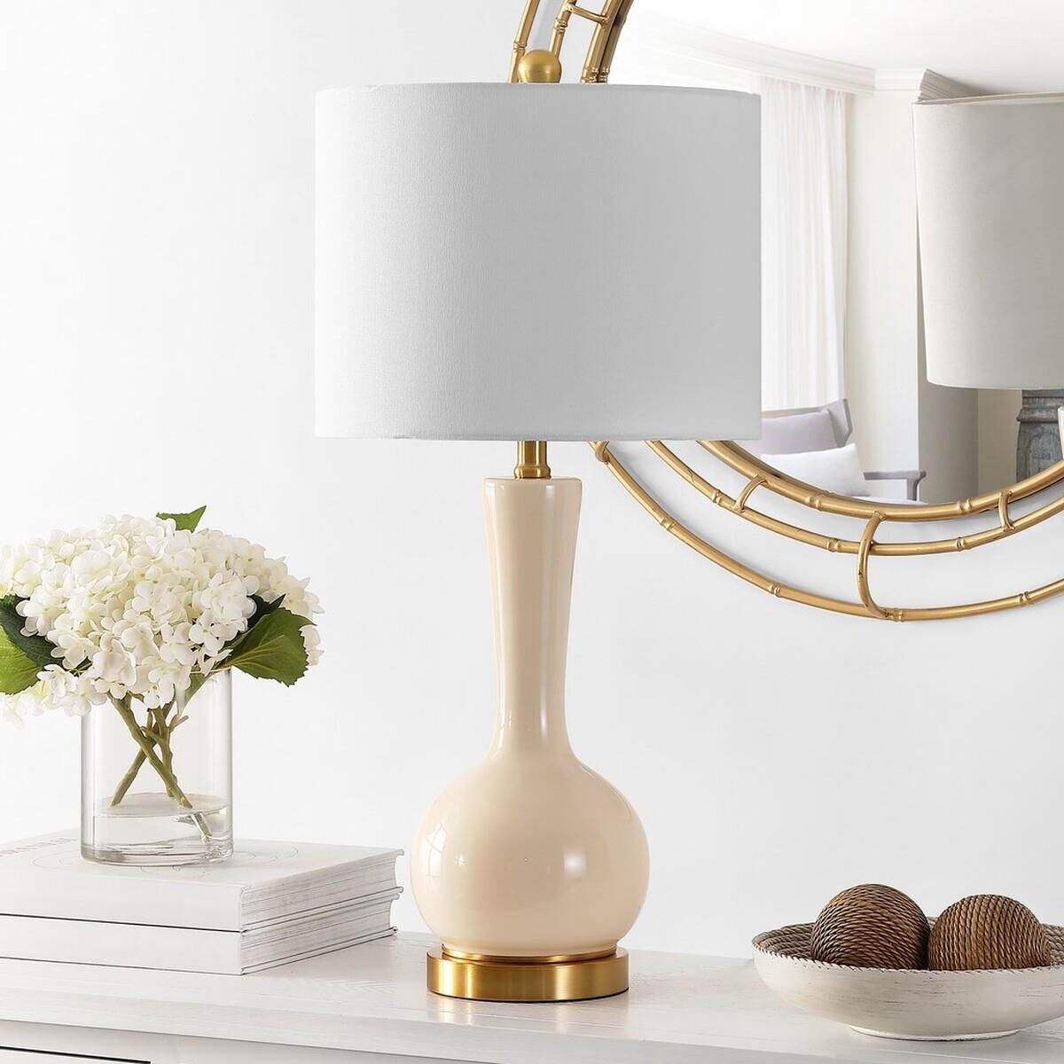 Gaetna Glass 27 Inch Table Lamp by Safavieh