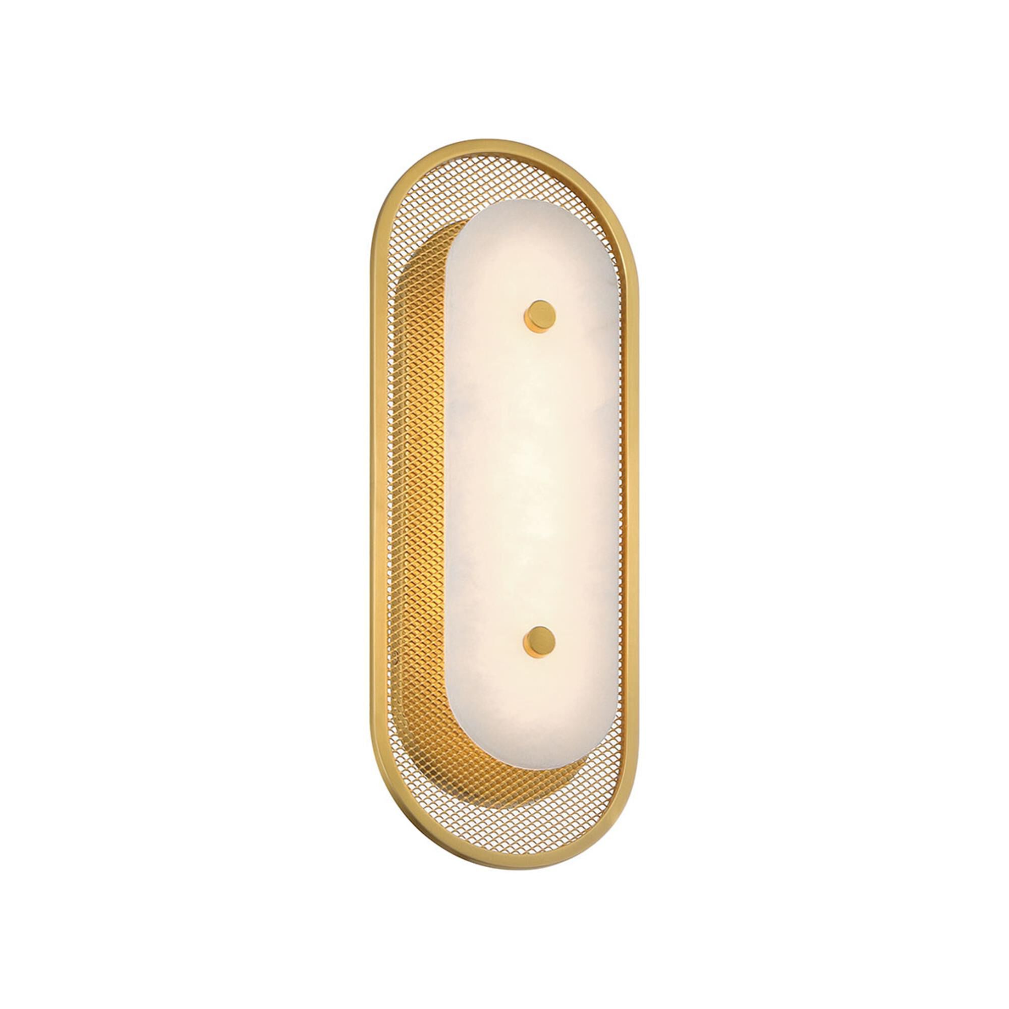 Shown in Gold finish and Alabaster glass