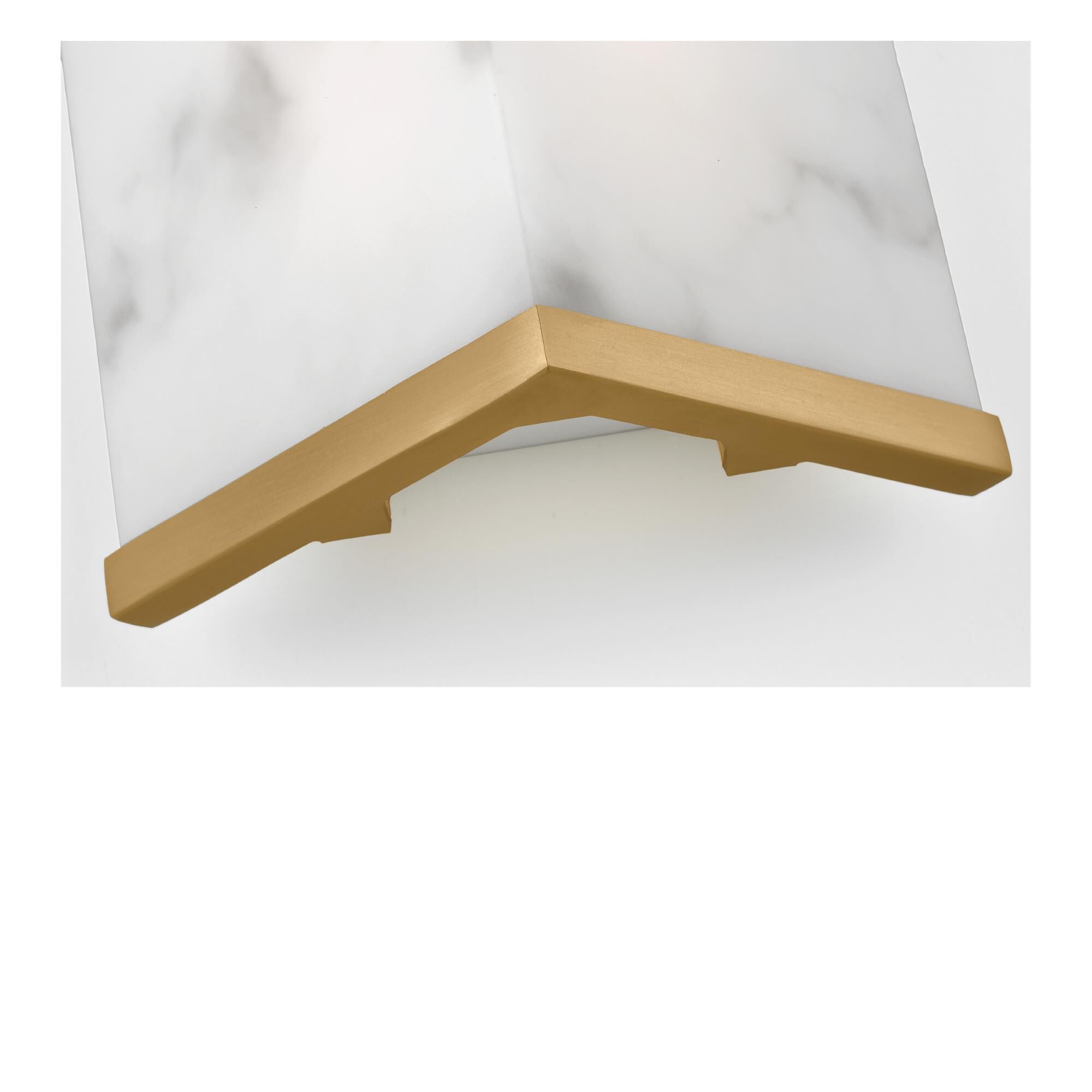 Shown in Burnished Brass finish and Faux Alabaster shade