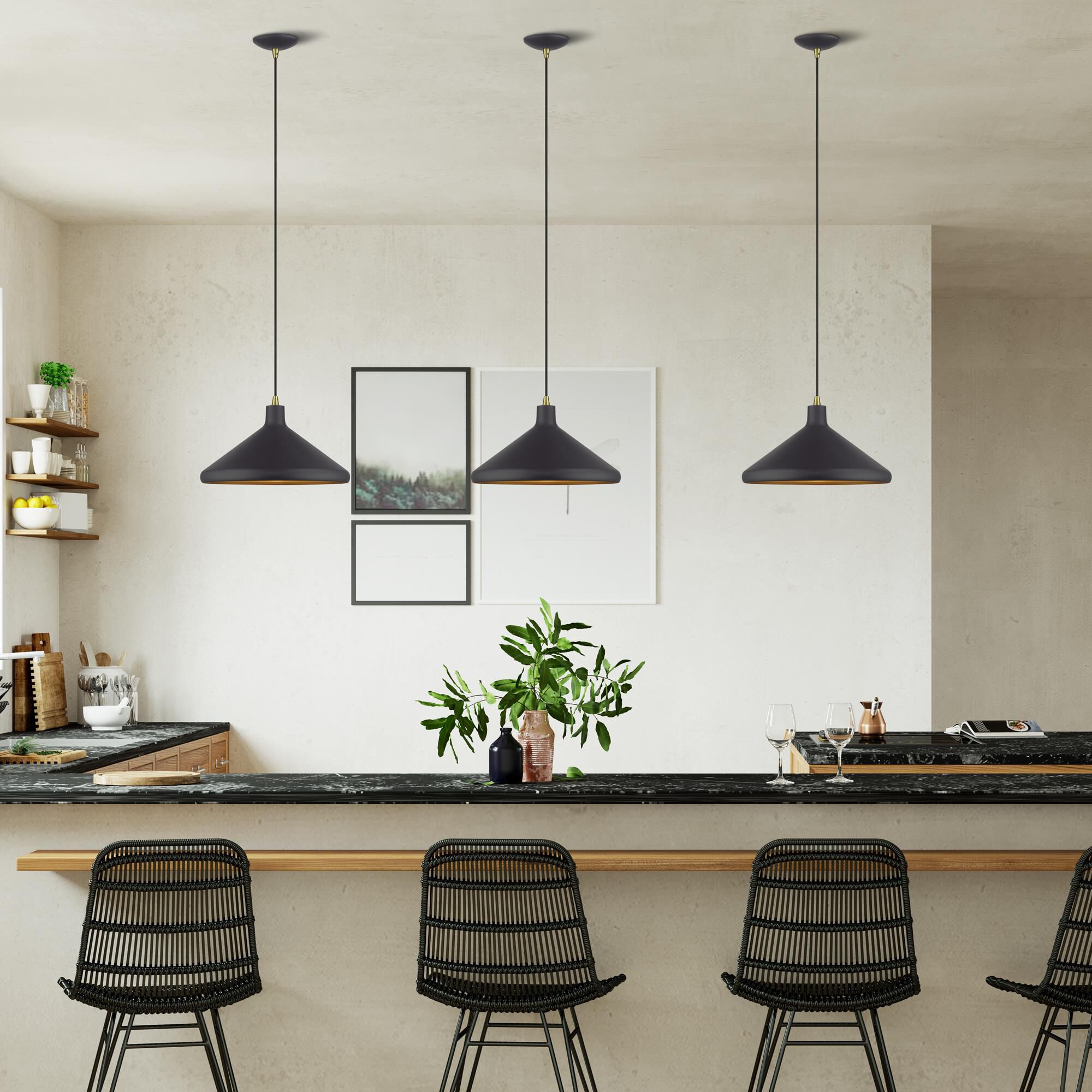 Geneva 15 Inch Large Pendant by Livex Lighting