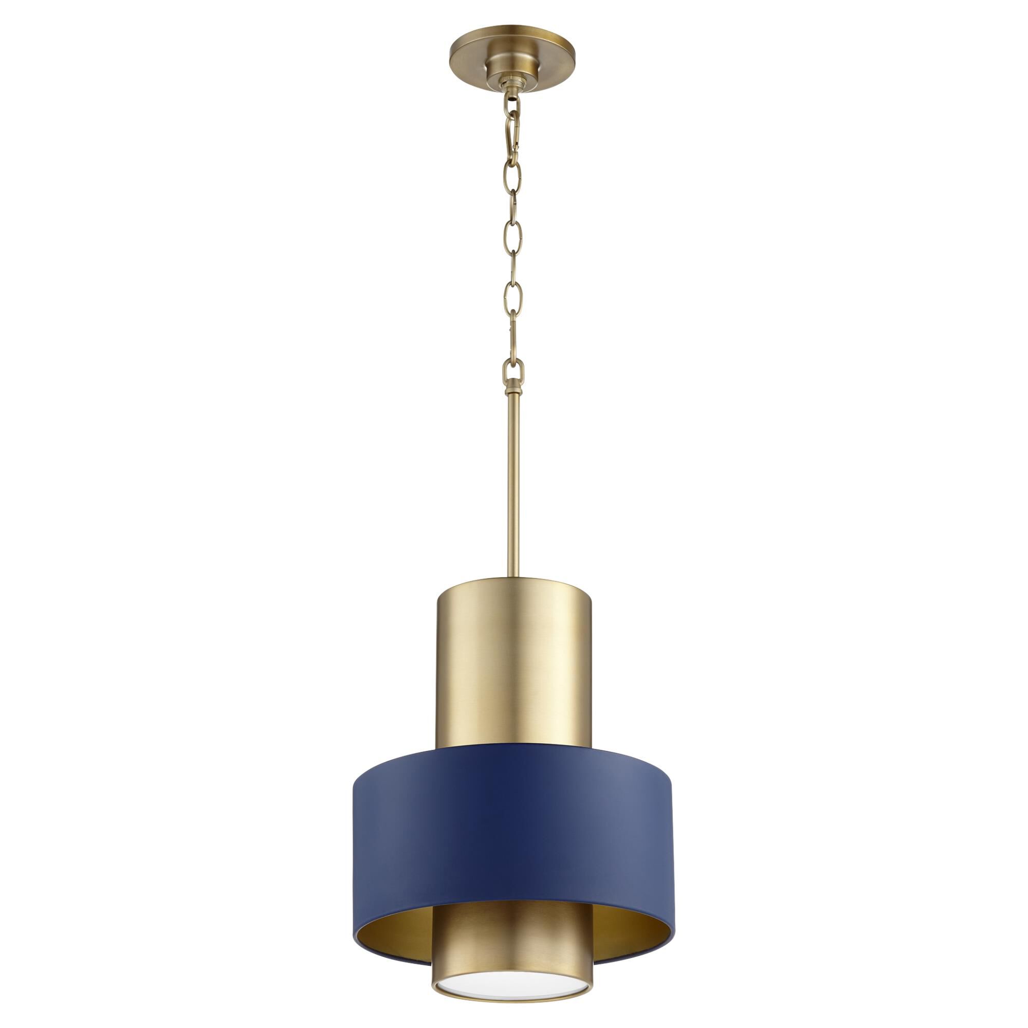 Quorum International Two-Toned 12 Inch Mini Pendant