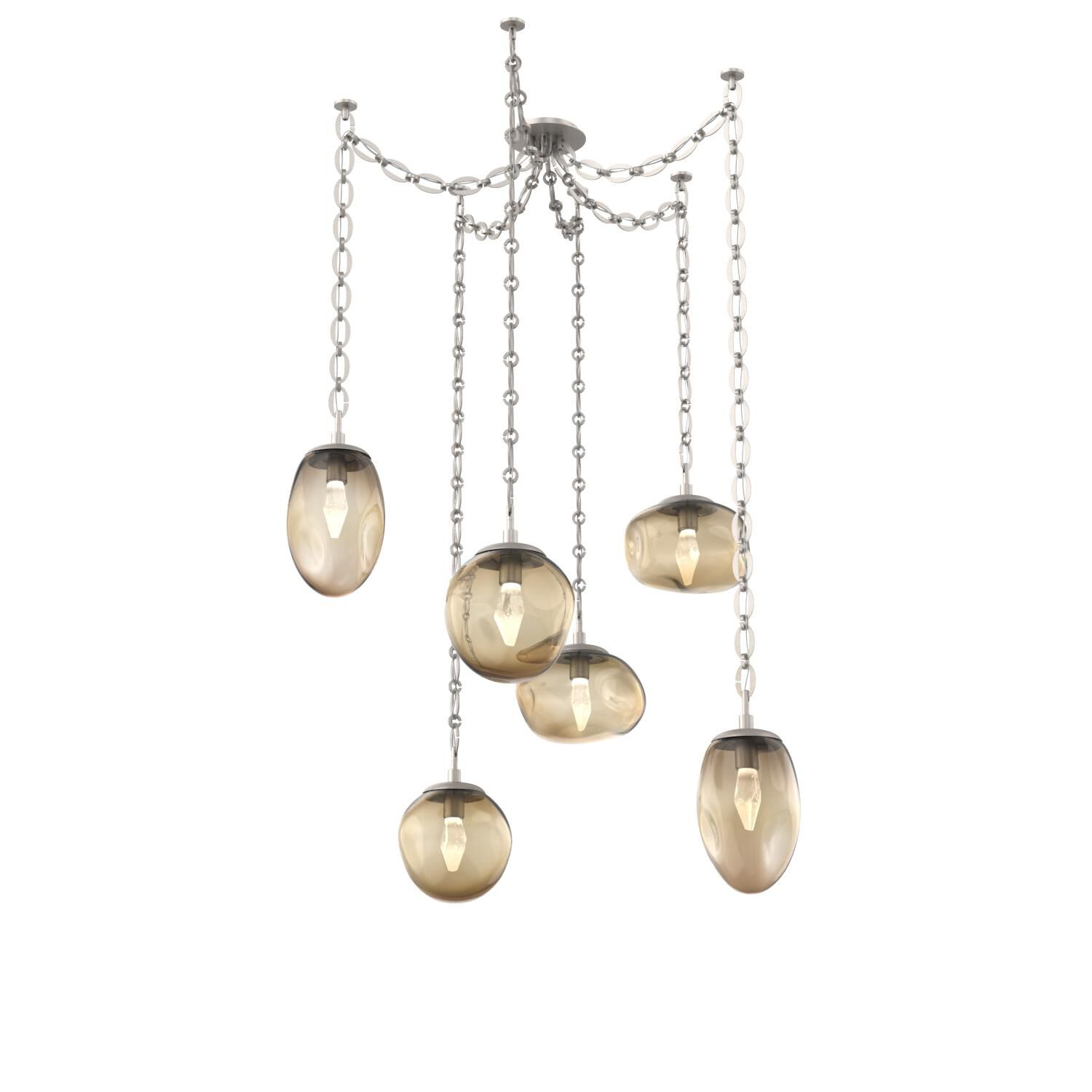 Levi Wilson Cosmos 17 Inch Multi Pendant Light by Hammerton Studio