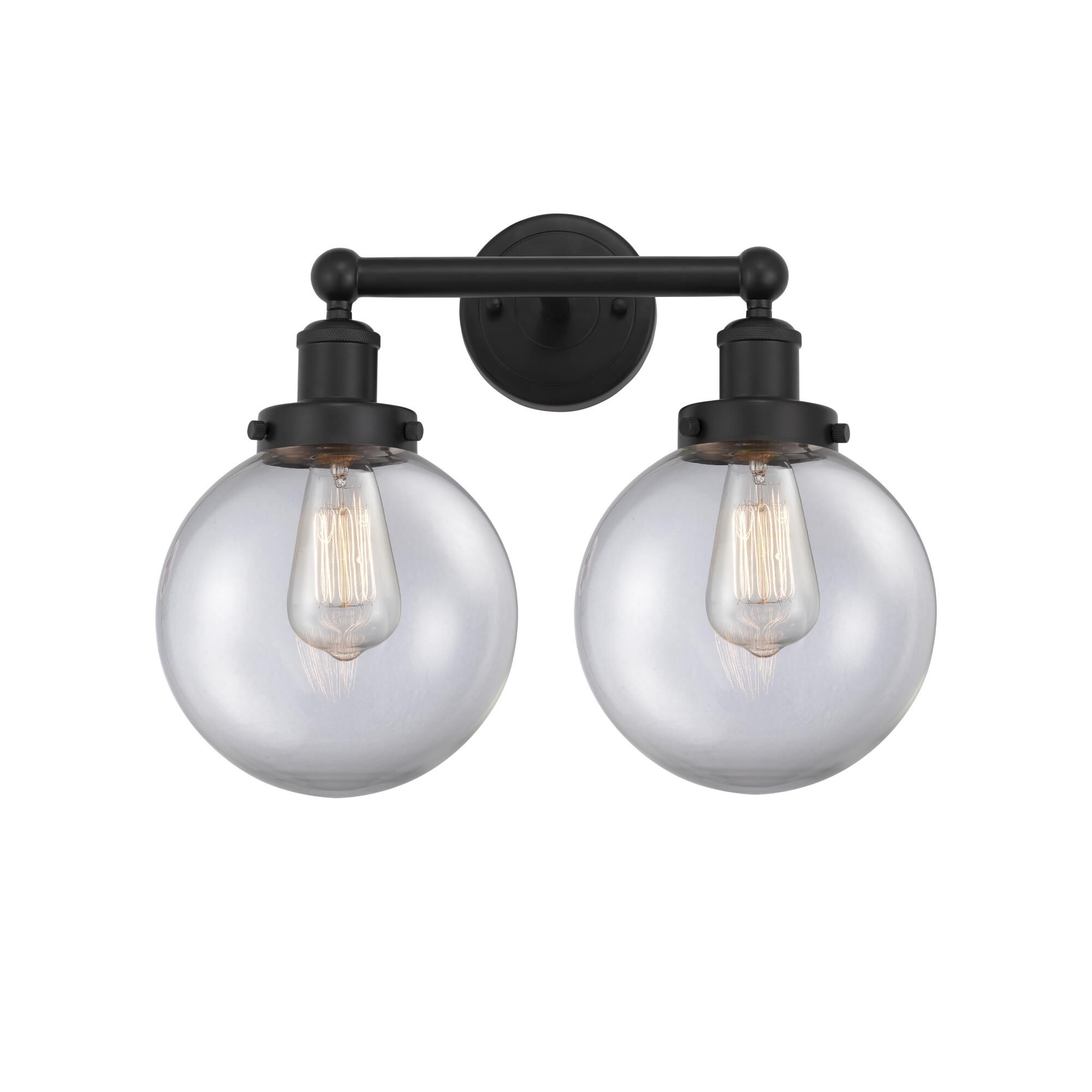 Shown in Matte Black, Clear finish and Clear glass and Clear Glass shade