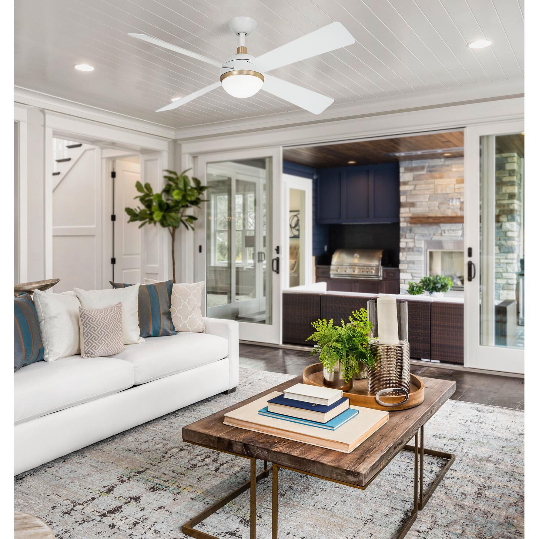 Orb 54 Inch Ceiling Fan with Light Kit by Minka Aire Capitol Lighting