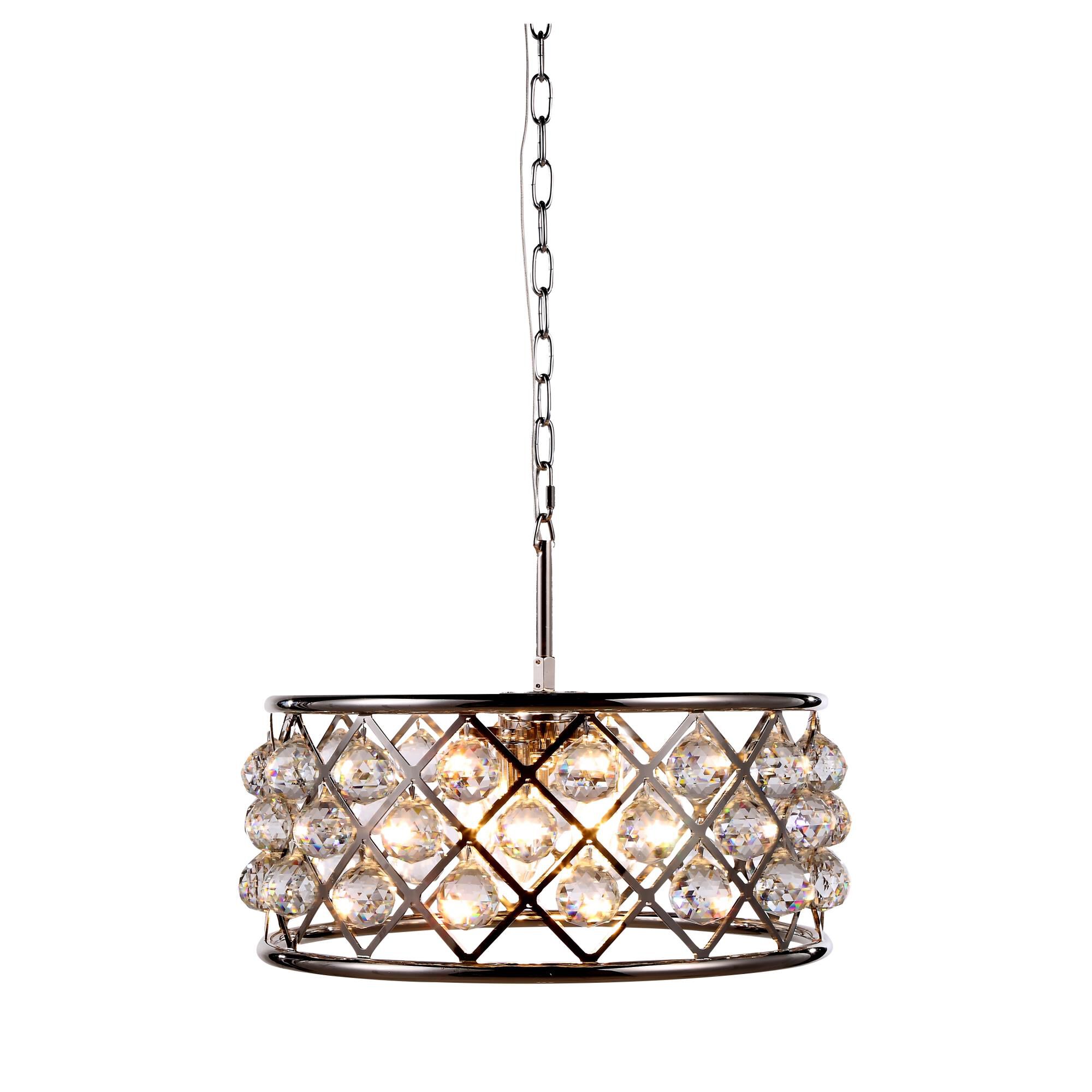 Shown in Polished Nickel finish and Royal Cut crystal and Clear accent