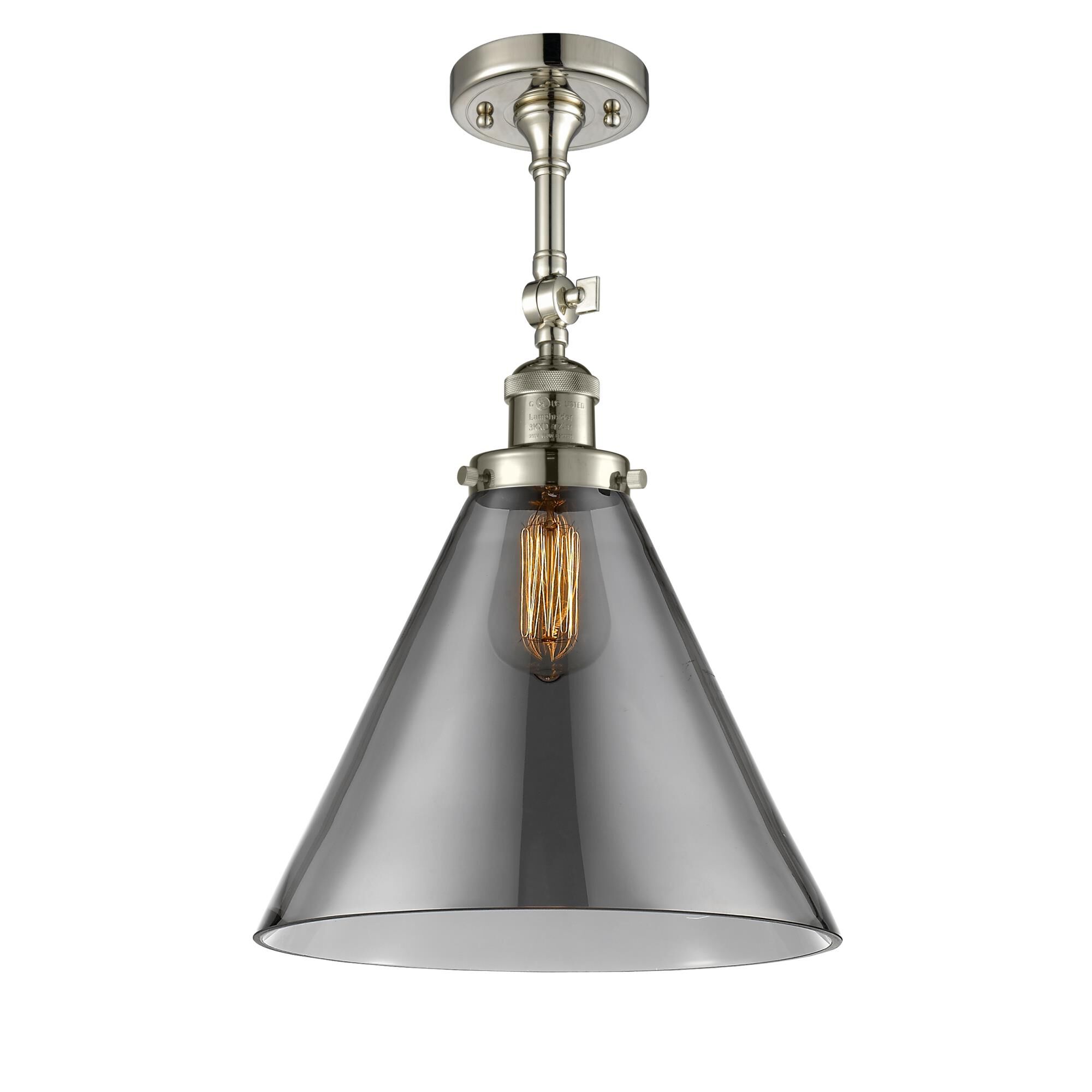 Bruno Marashlian Cone 12 Inch 1 Light Semi Flush Mount by Innovations Lighting