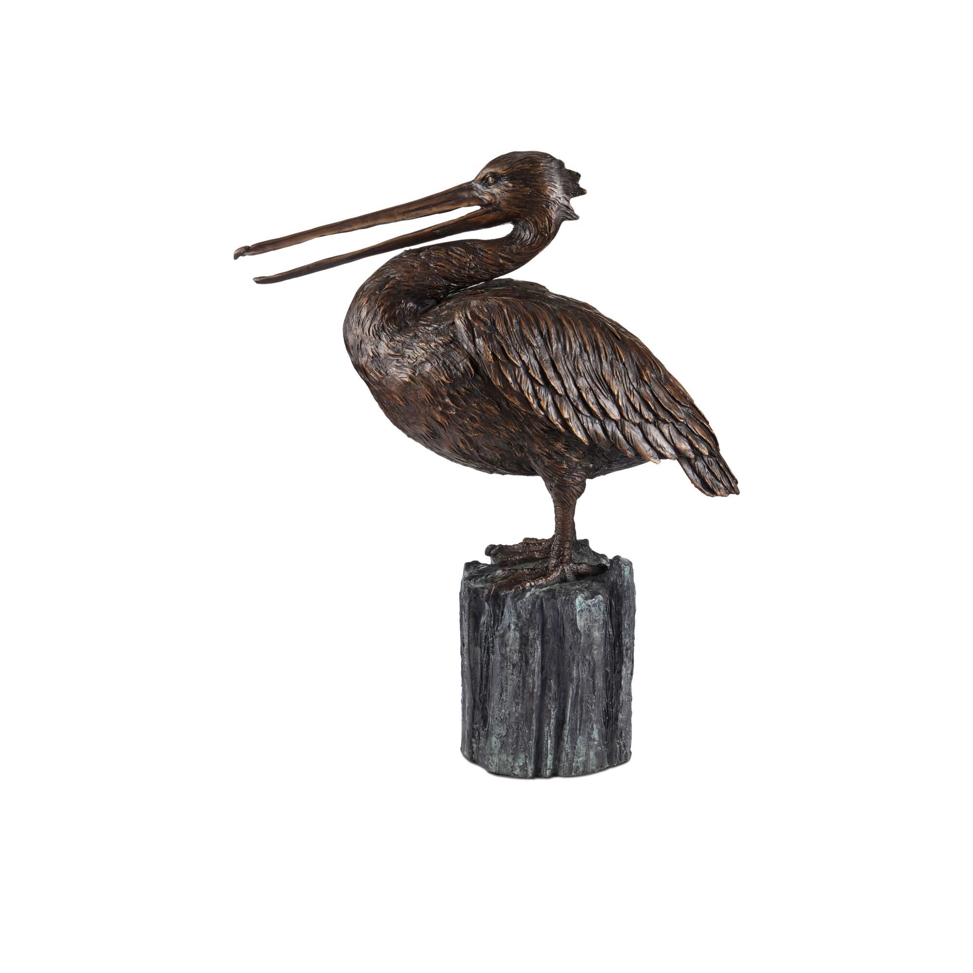 Pelican Sculpture by Currey and Company