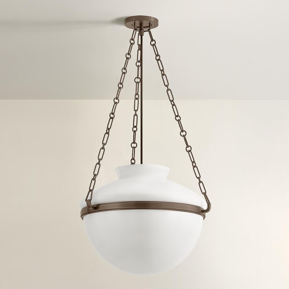 Shown in Bronze finish and Opal Glossy glass