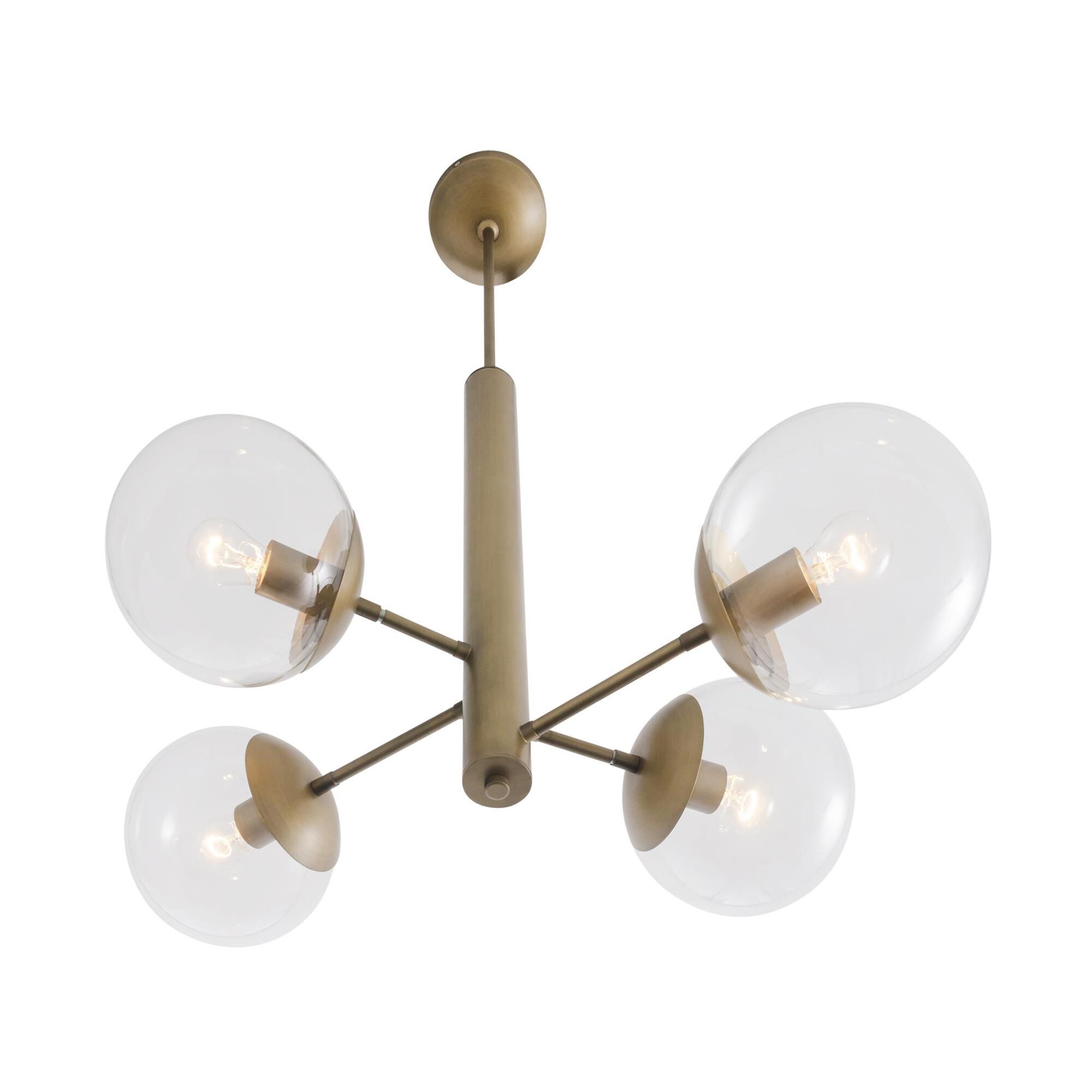 Mid-Century 28 Inch 4 Light Chandelier by Varaluz