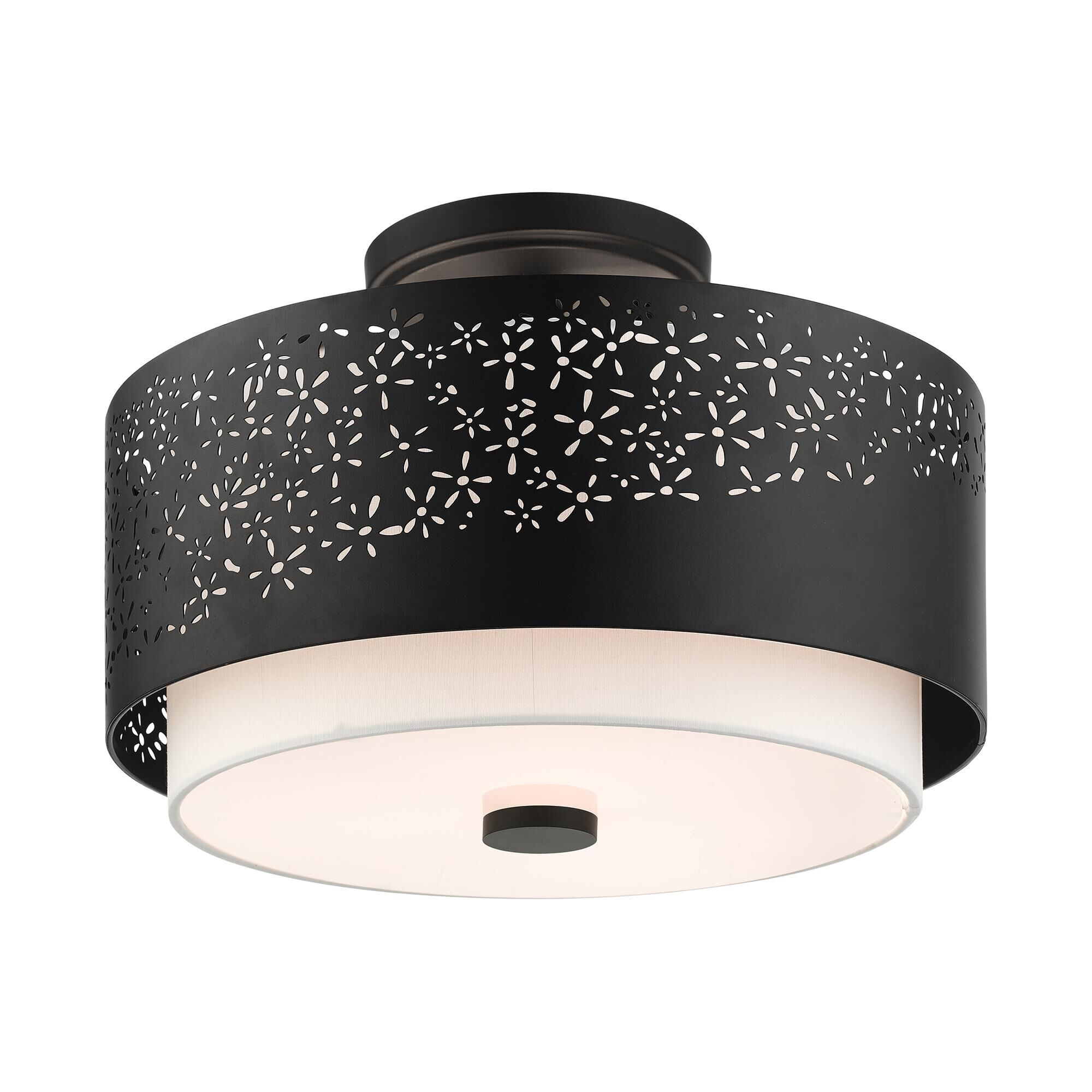 Noria 3 Light Semi Flush Mount by Livex Lighting