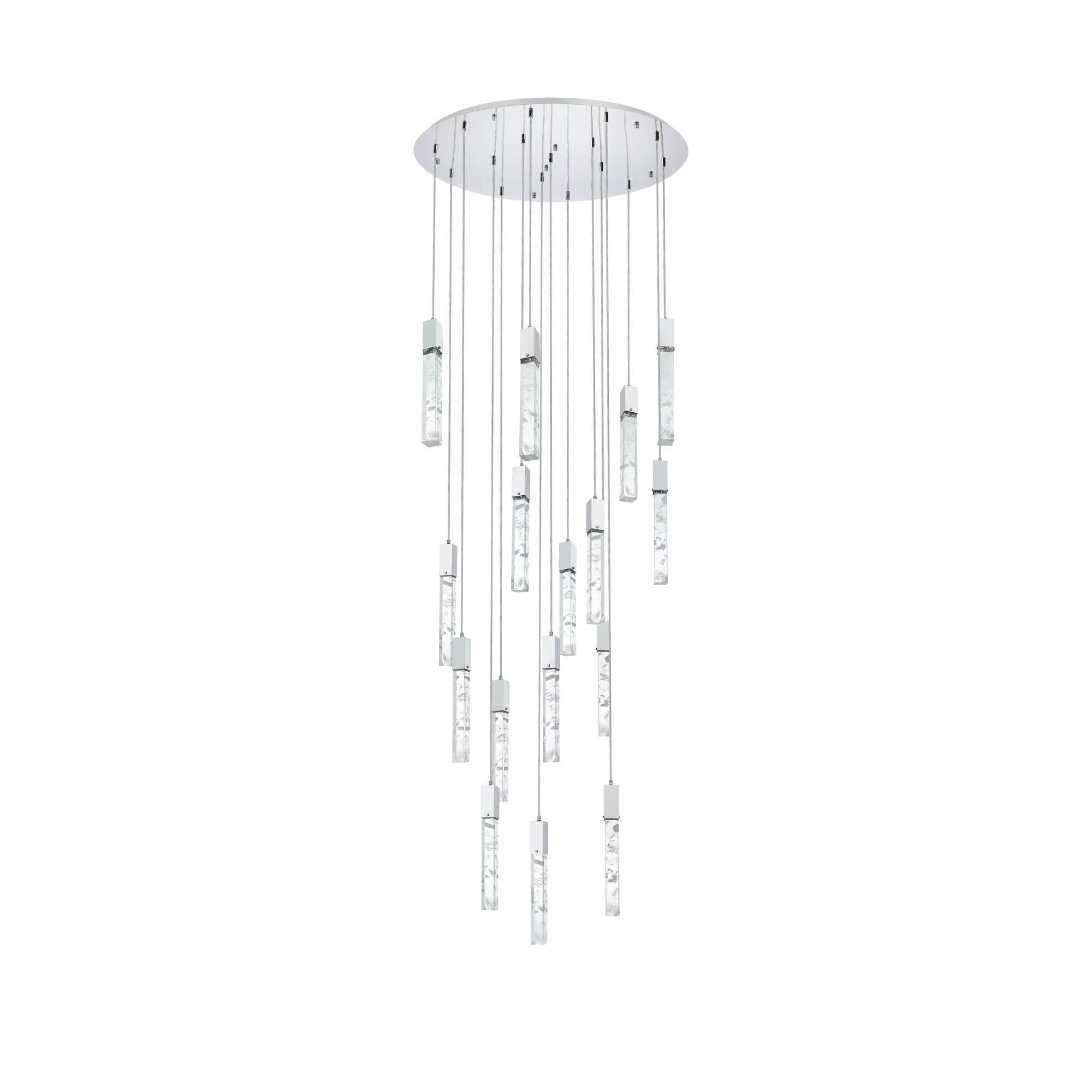 Aurora 36 Inch Multi Light Pendant by Elegant Lighting