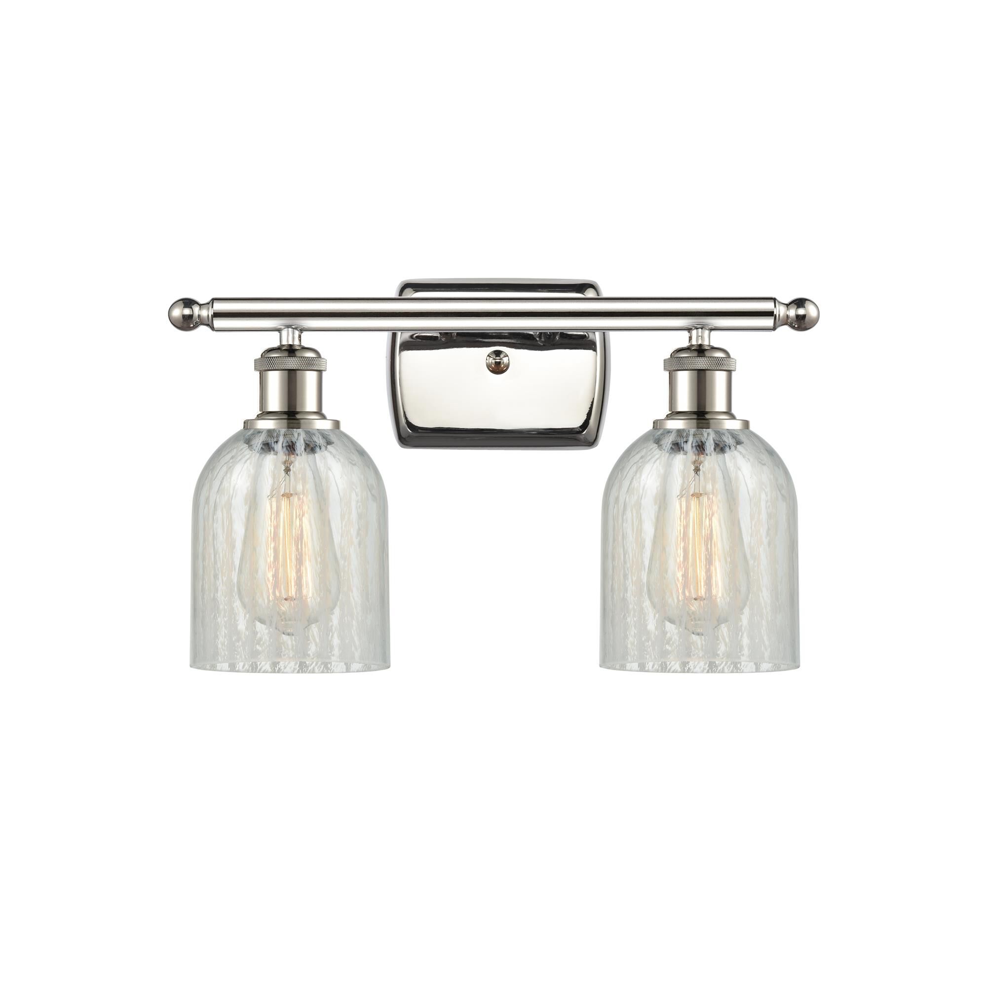 Shown in Polished Nickel finish and Bell glass and Glass shade