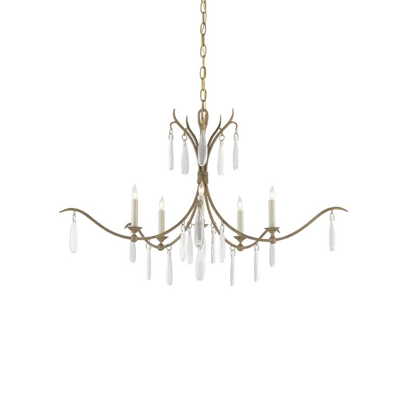 Marshallia 5 Light Chandelier by Currey and Company