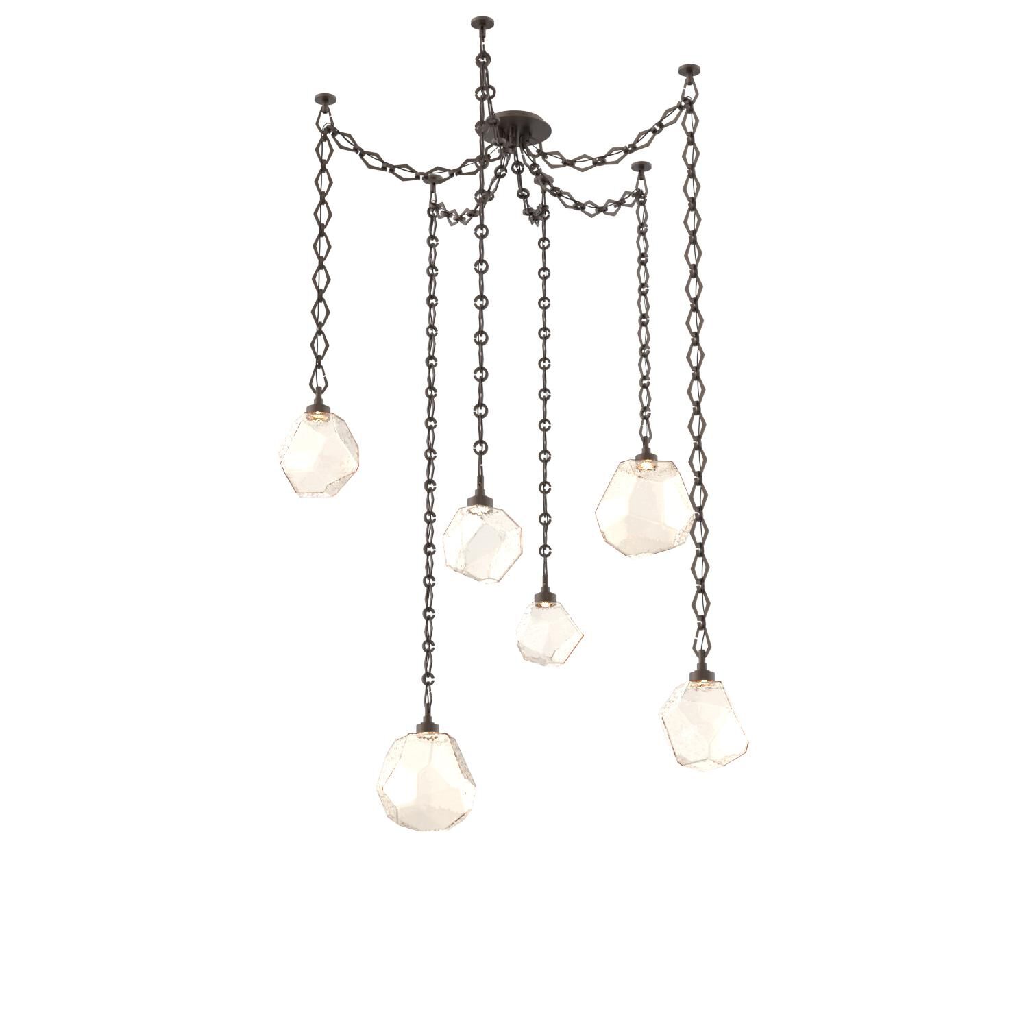 Levi Wilson Gem 17 Inch Multi Pendant Light by Hammerton Studio