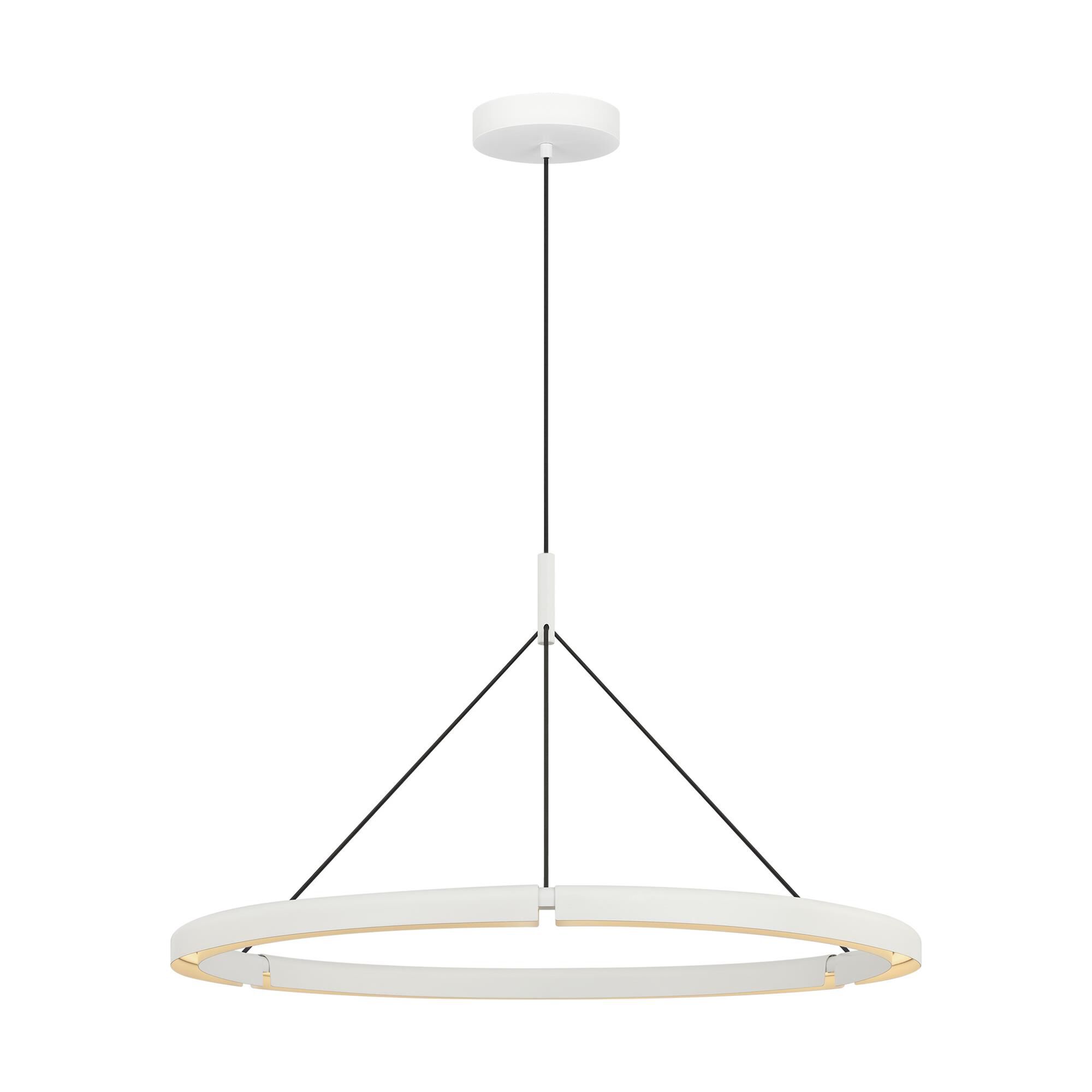 Shown in Matte White finish and Aluminum shade