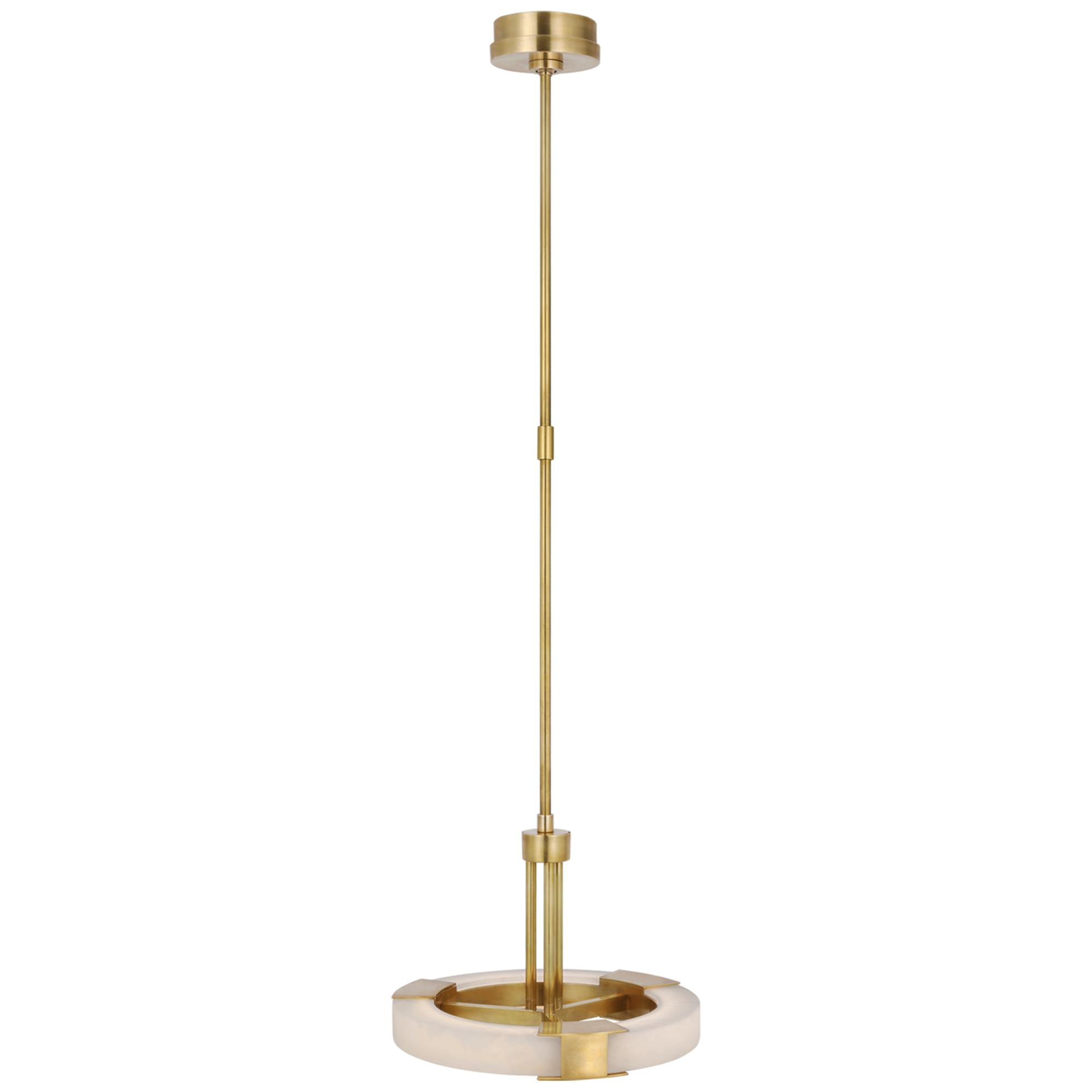 Shown in Antique-Burnished Brass and Alabaster finish