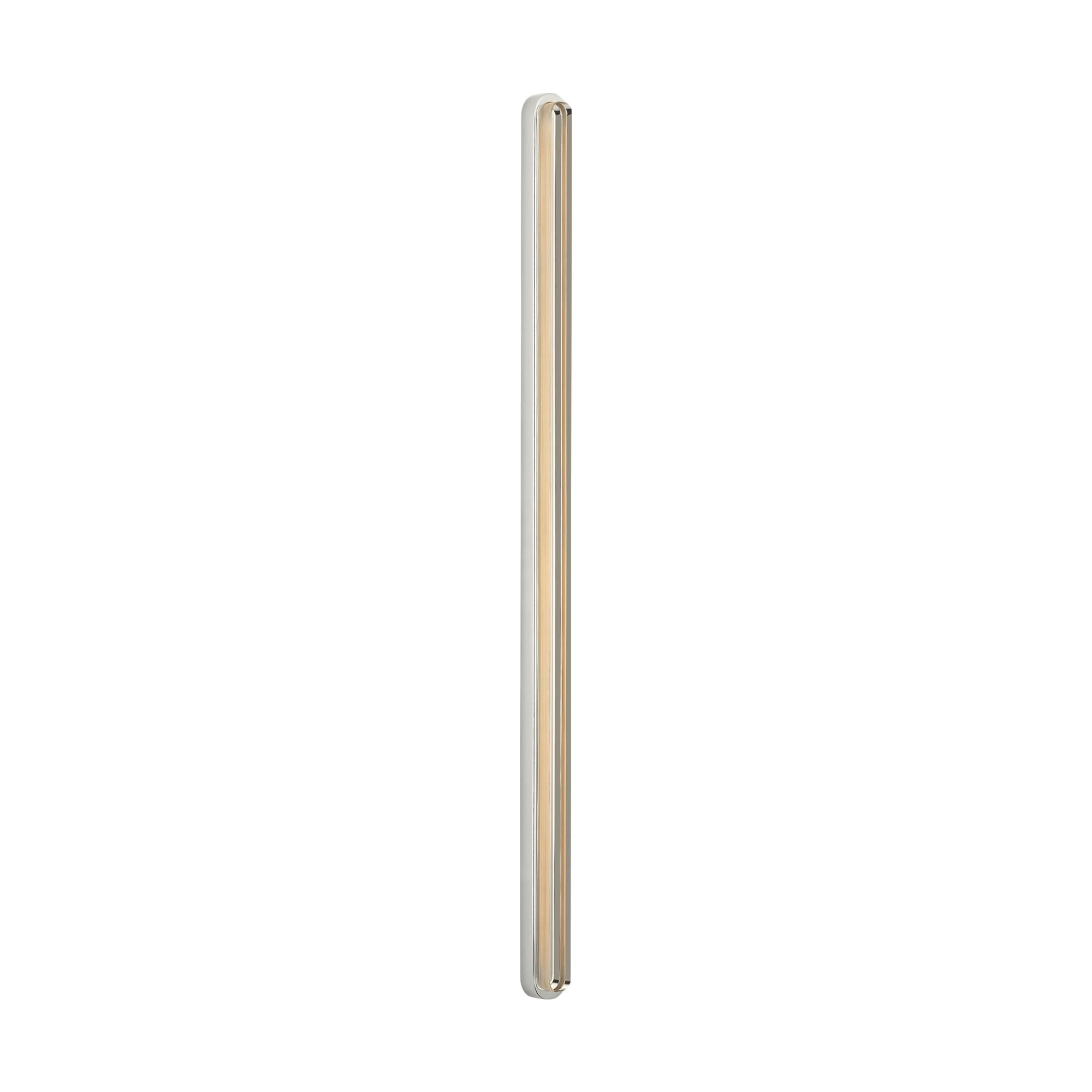 Shown in Polished Nickel finish and Clear Crystal glass