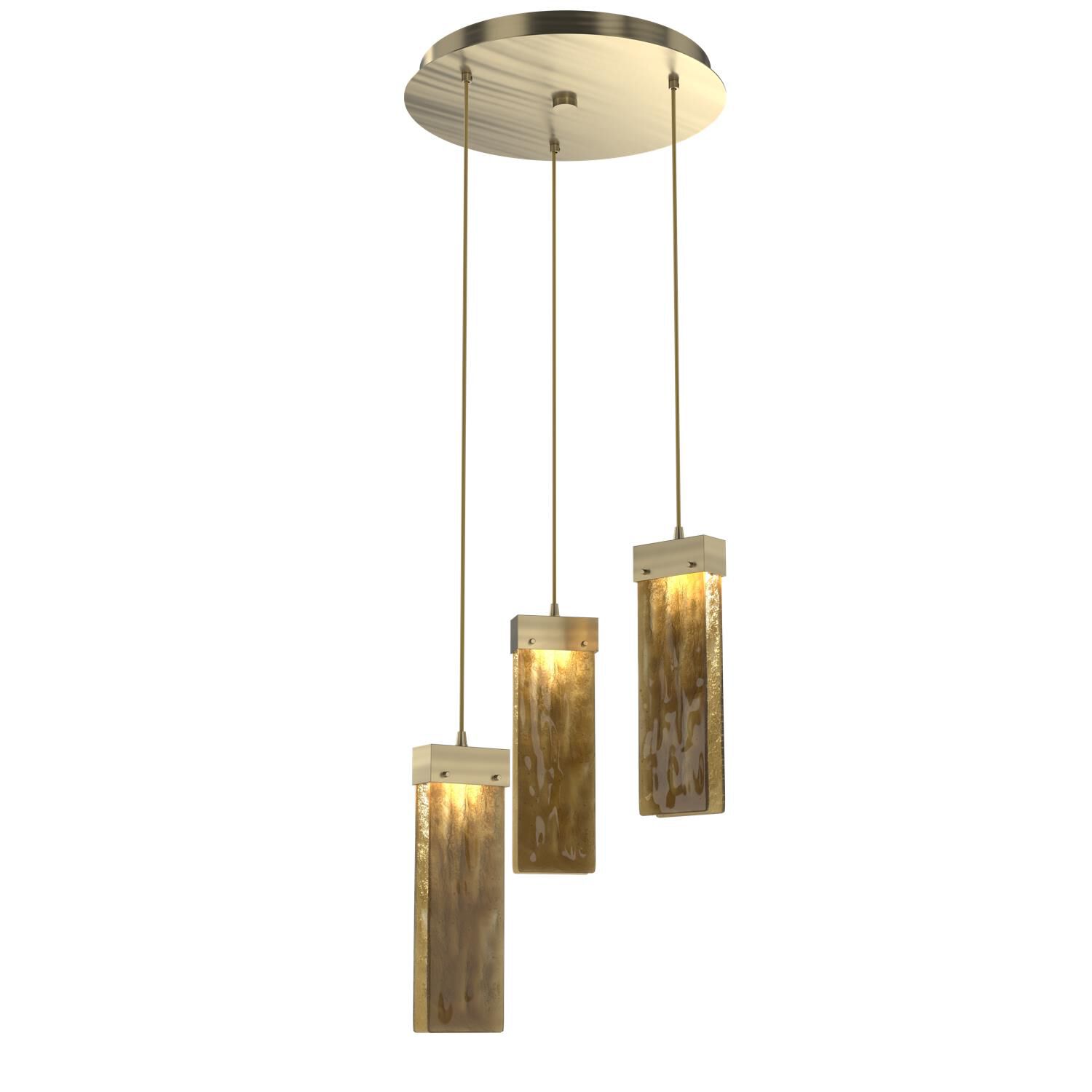 Parallel 16 Inch 3 Light LED Multi Light Pendant by Hammerton Studio