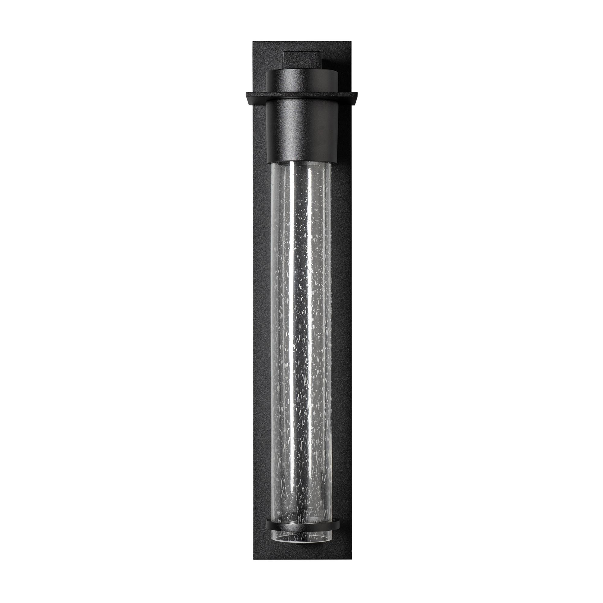 Shown in Coastal Black finish and Clear Seeded glass