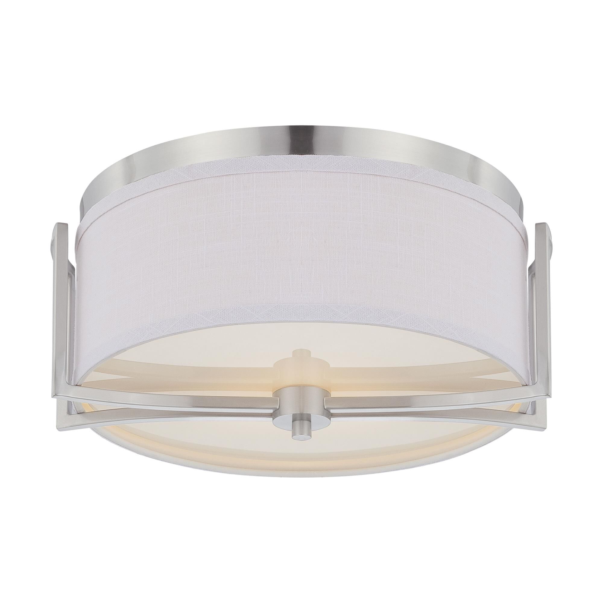 Gemini 15 Inch 2 Light Flush Mount by Nuvo Lighting