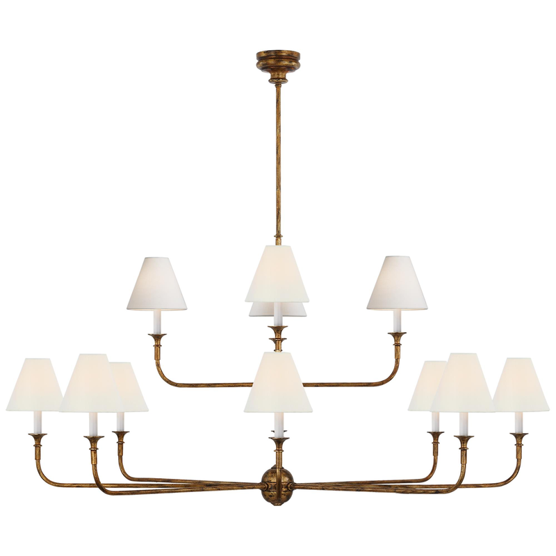 Thomas O'Brien Piaf 58 Inch 12 Light LED Chandelier by Visual Comfort Signature Collection