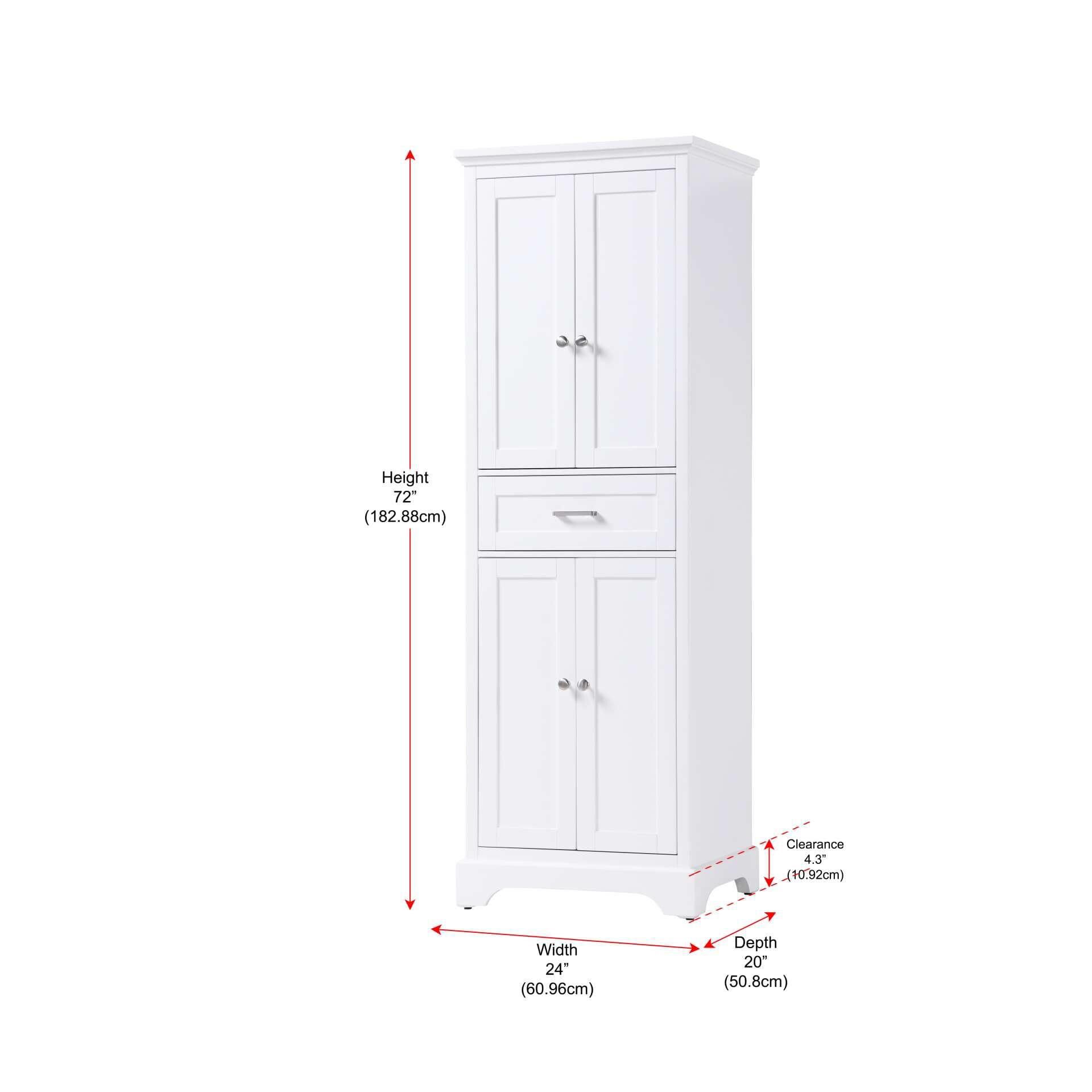 Americana 72 Inch Storage Cabinet by Elegant Decor