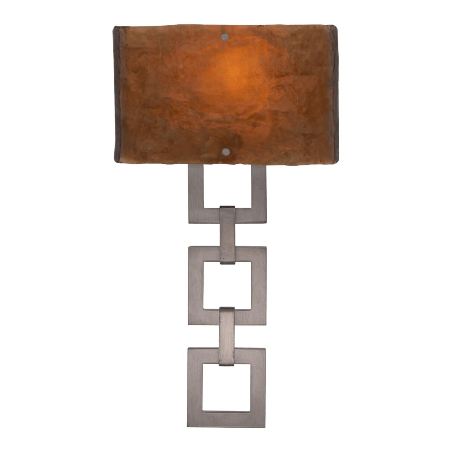 Hammerton Studio Carlyle Square Link 18 Inch Wall Sconce