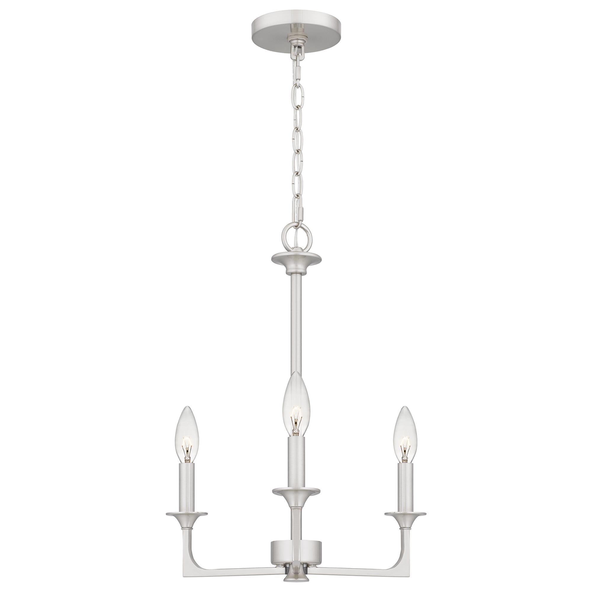 Prescott 16 Inch 3 Light Mini Chandelier by Quoizel