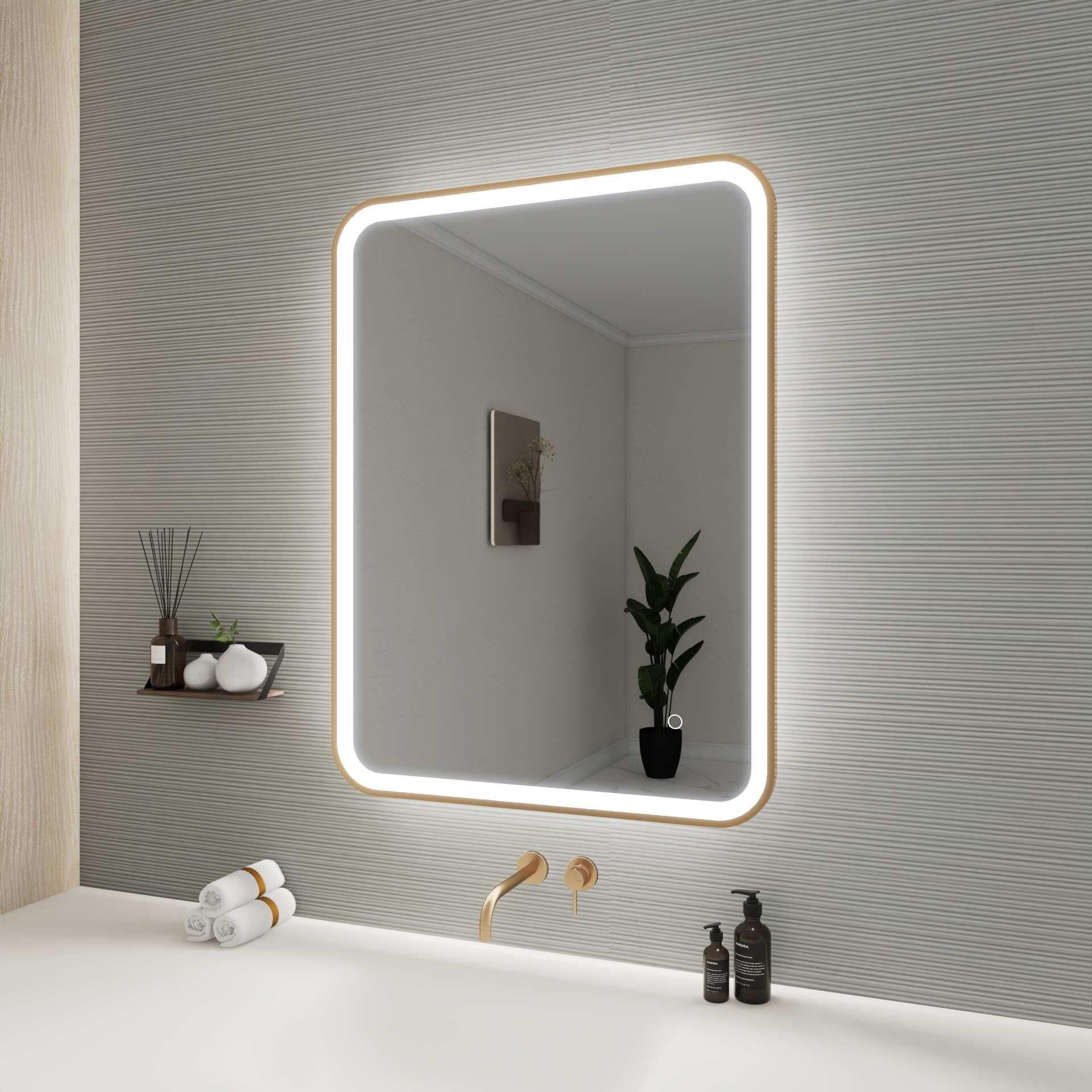 Harmoni 36 Inch Rectangular LED Lighted Mirror by Elegant Decor
