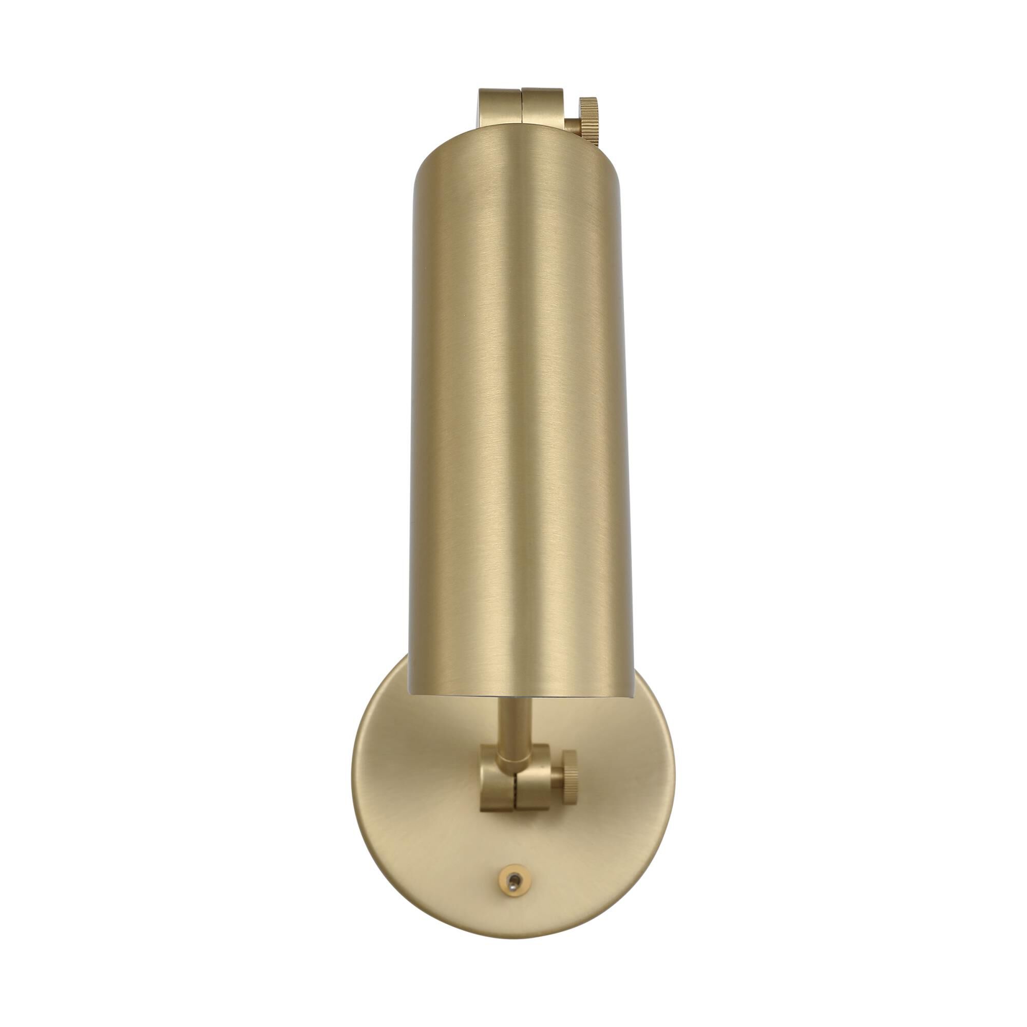 Shown in Satin Brass finish and Satin Brass shade