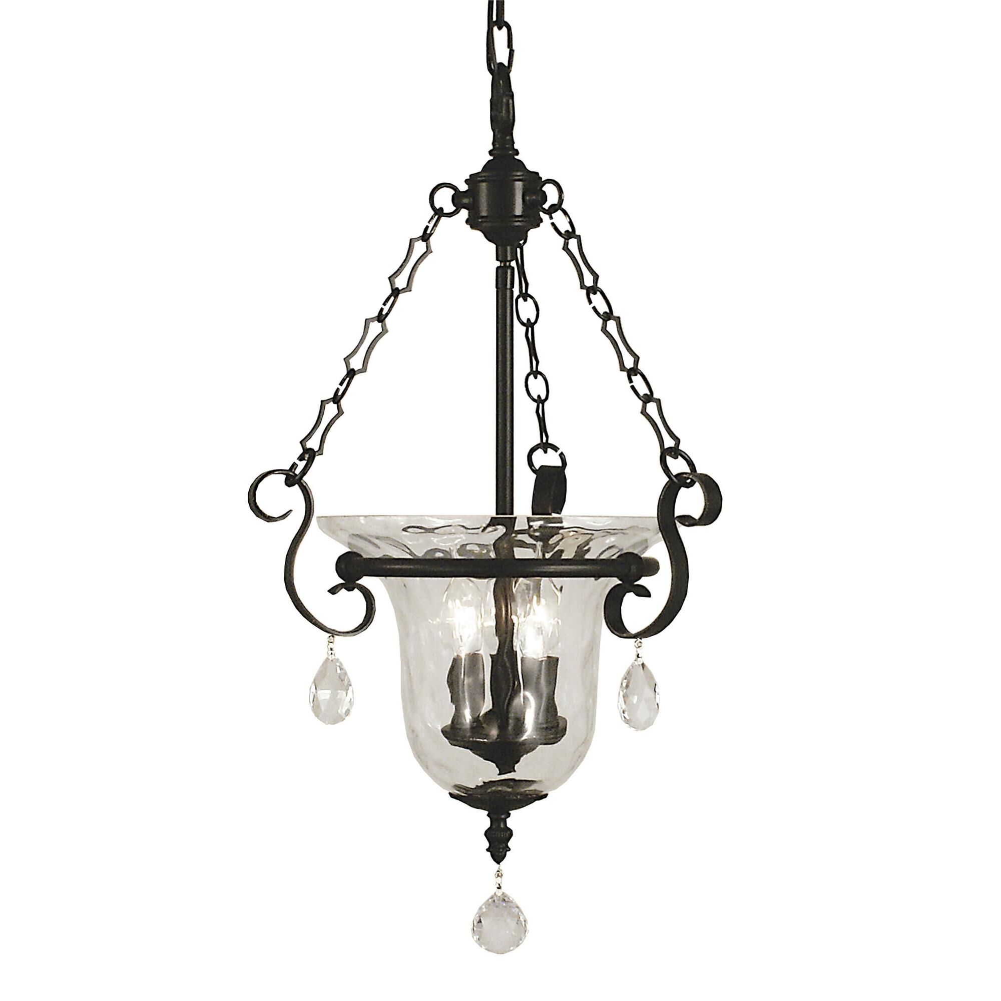 Shown with Clear Mottled Glass shade